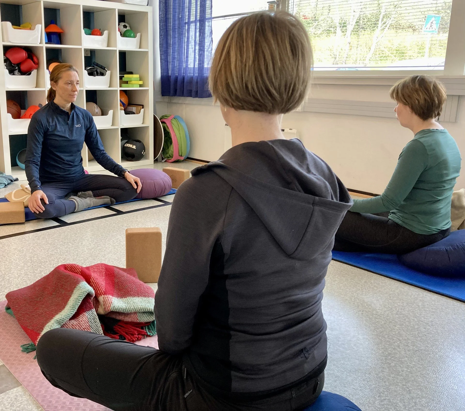 Bilde av et fysisk kurs hos FysioYoga