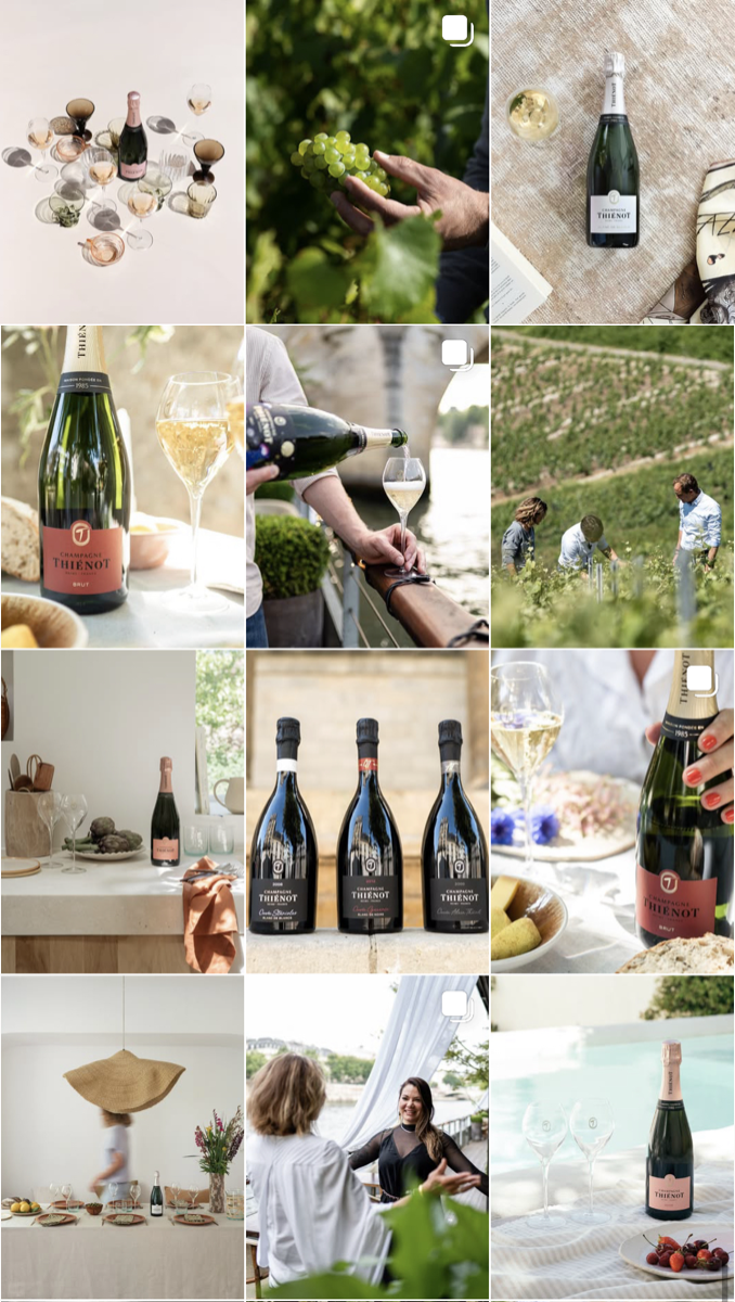 Feed instagram Champagne Thienot