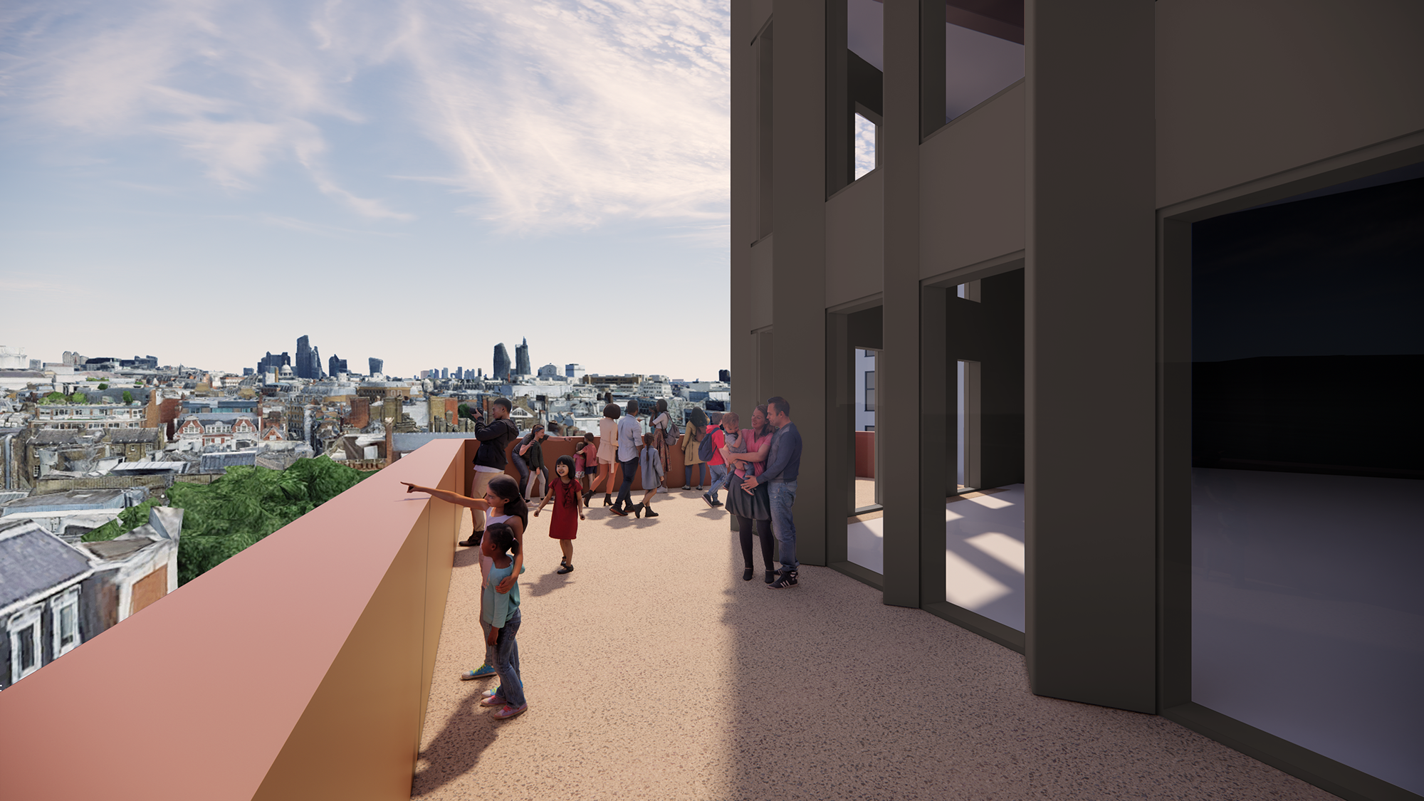 The east facing terrace on Level 5 will provide attraction visitors with views out over the characterful Covent Garden rooftops, and towards the City of London skyline.