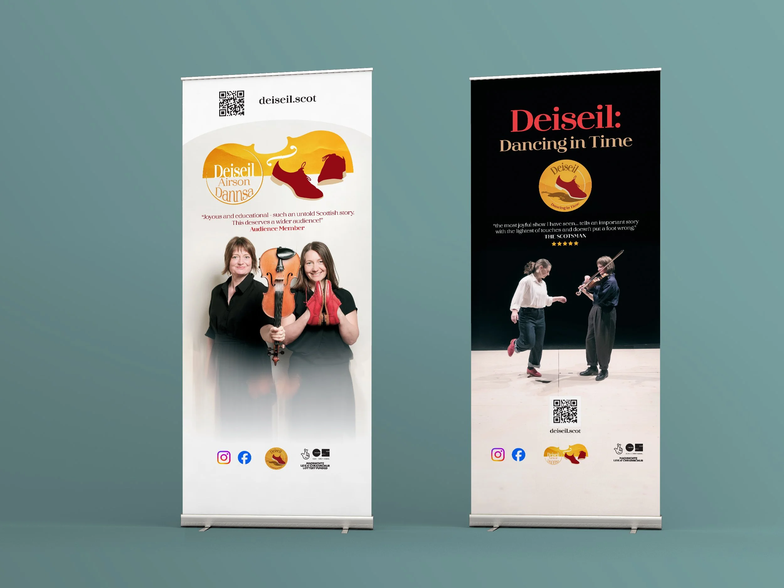 Promotional banners incorporating logos