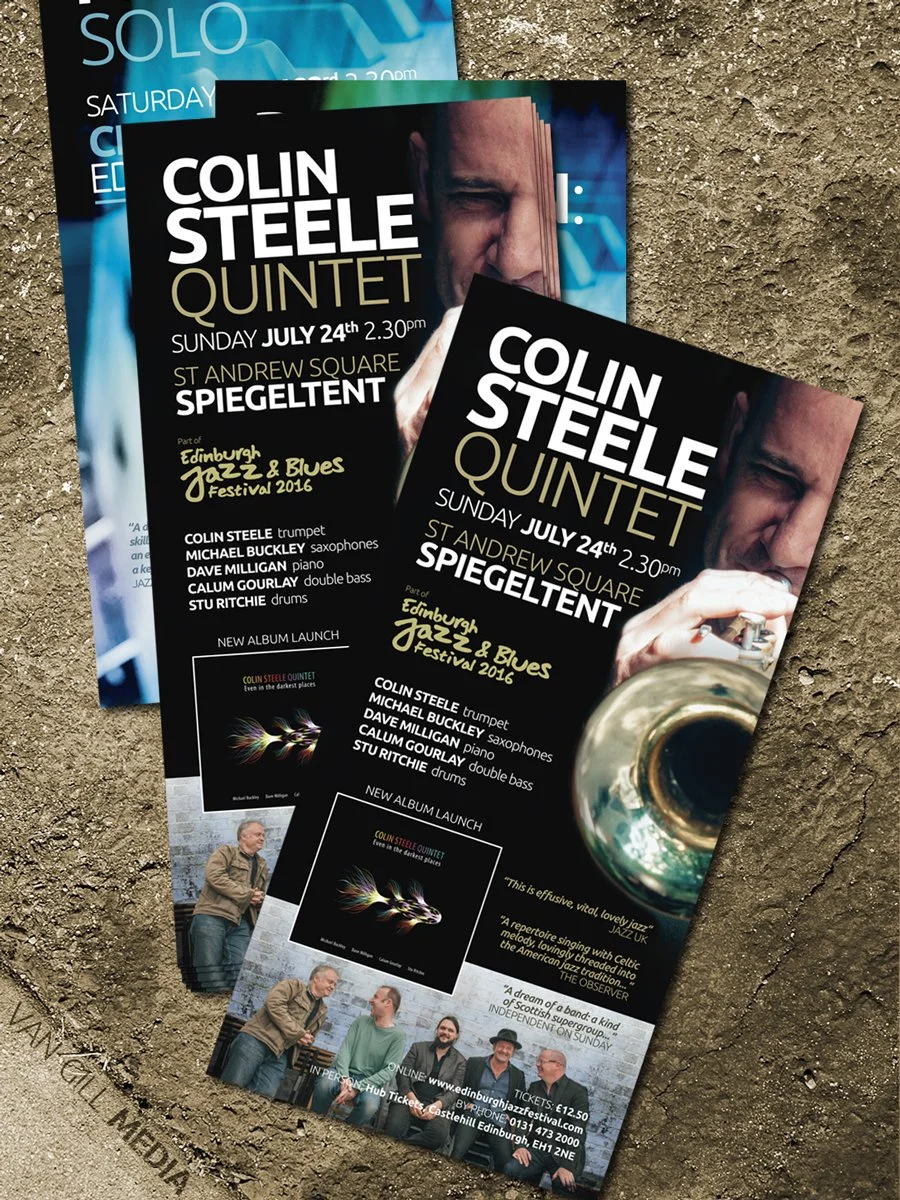 Colin Steele - promo DL flyers