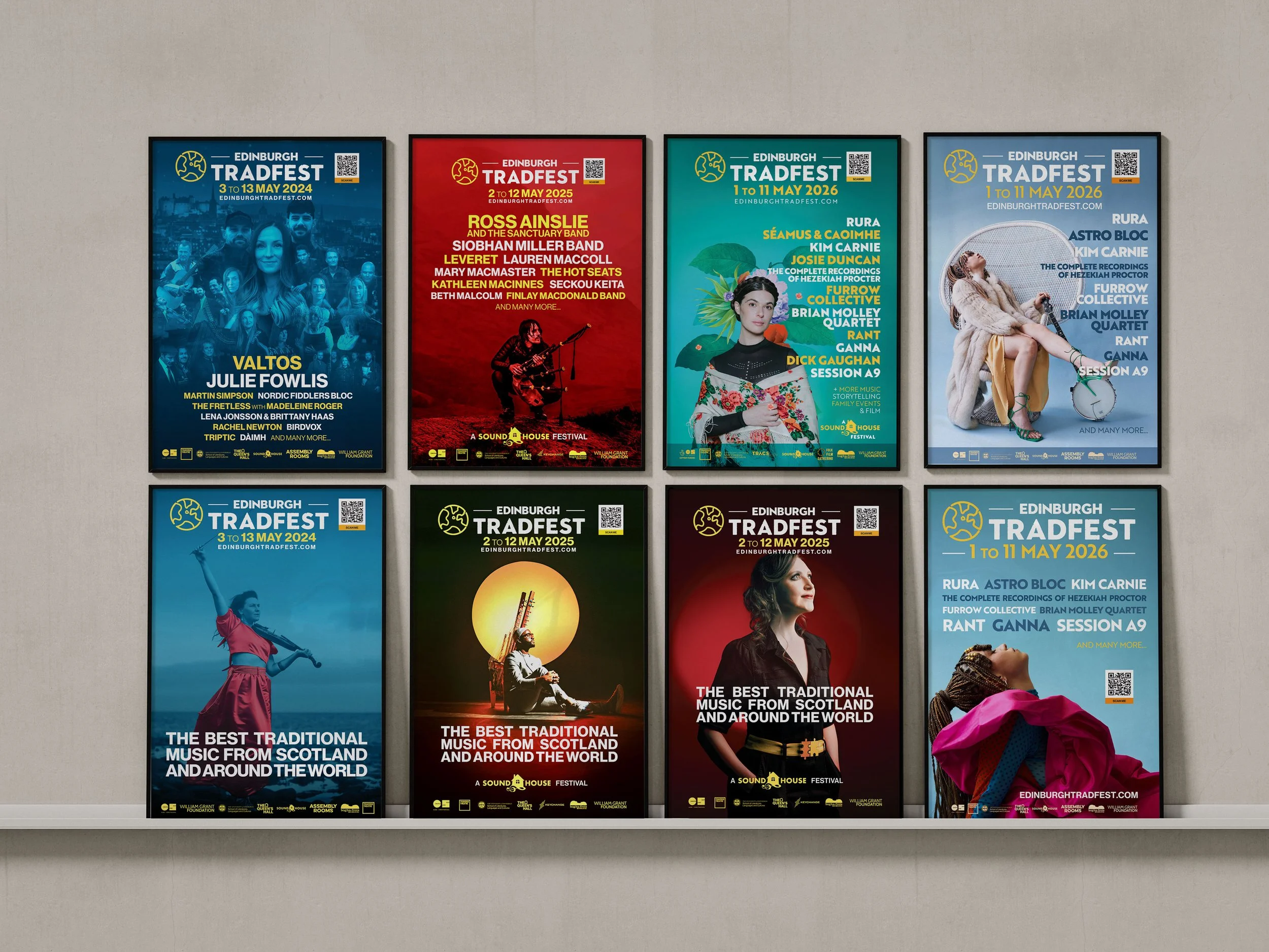 Edinburgh Tradfest (various posters 2024-2026