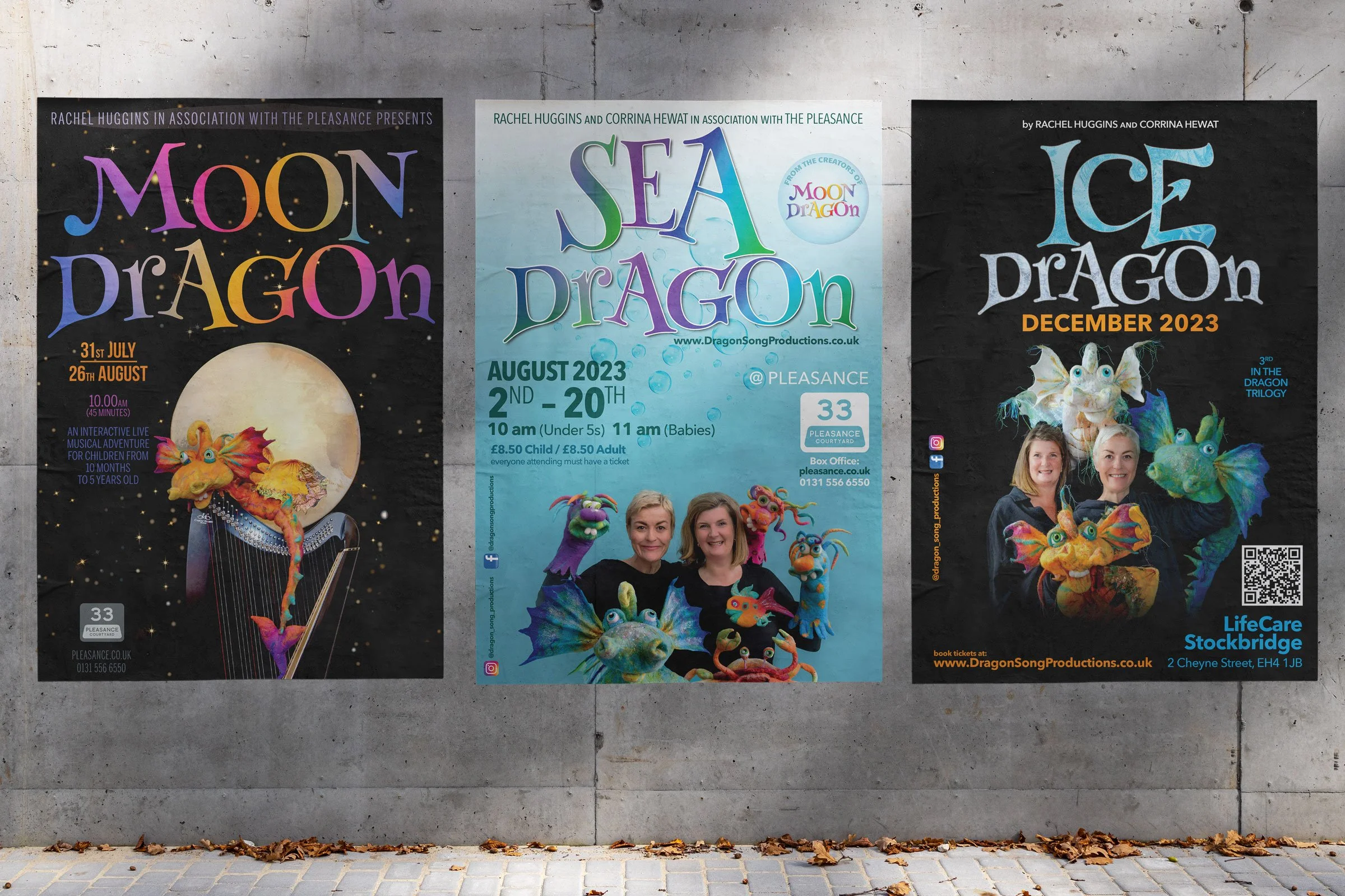 Dragon Song Productions - various show posters