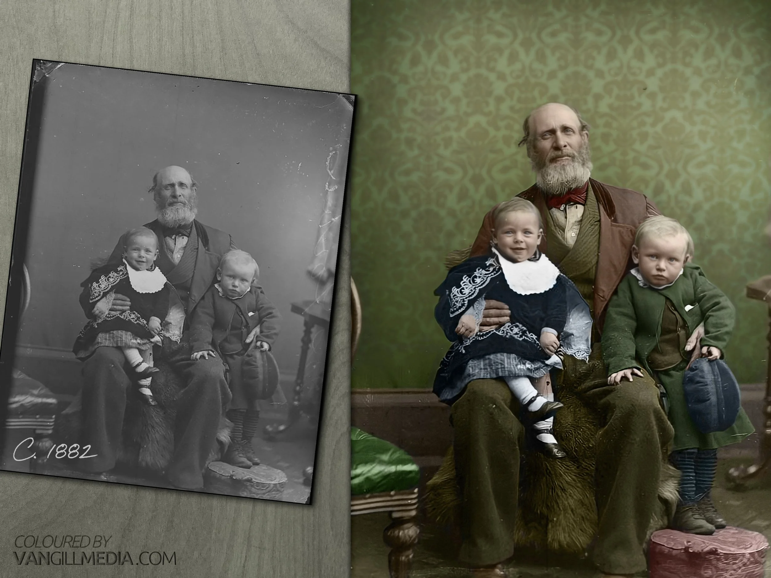 Above is an example of photograph with more emphasis on image enhancement, adding more detail to faces etc. A time-consuming process, but it can be worth it!