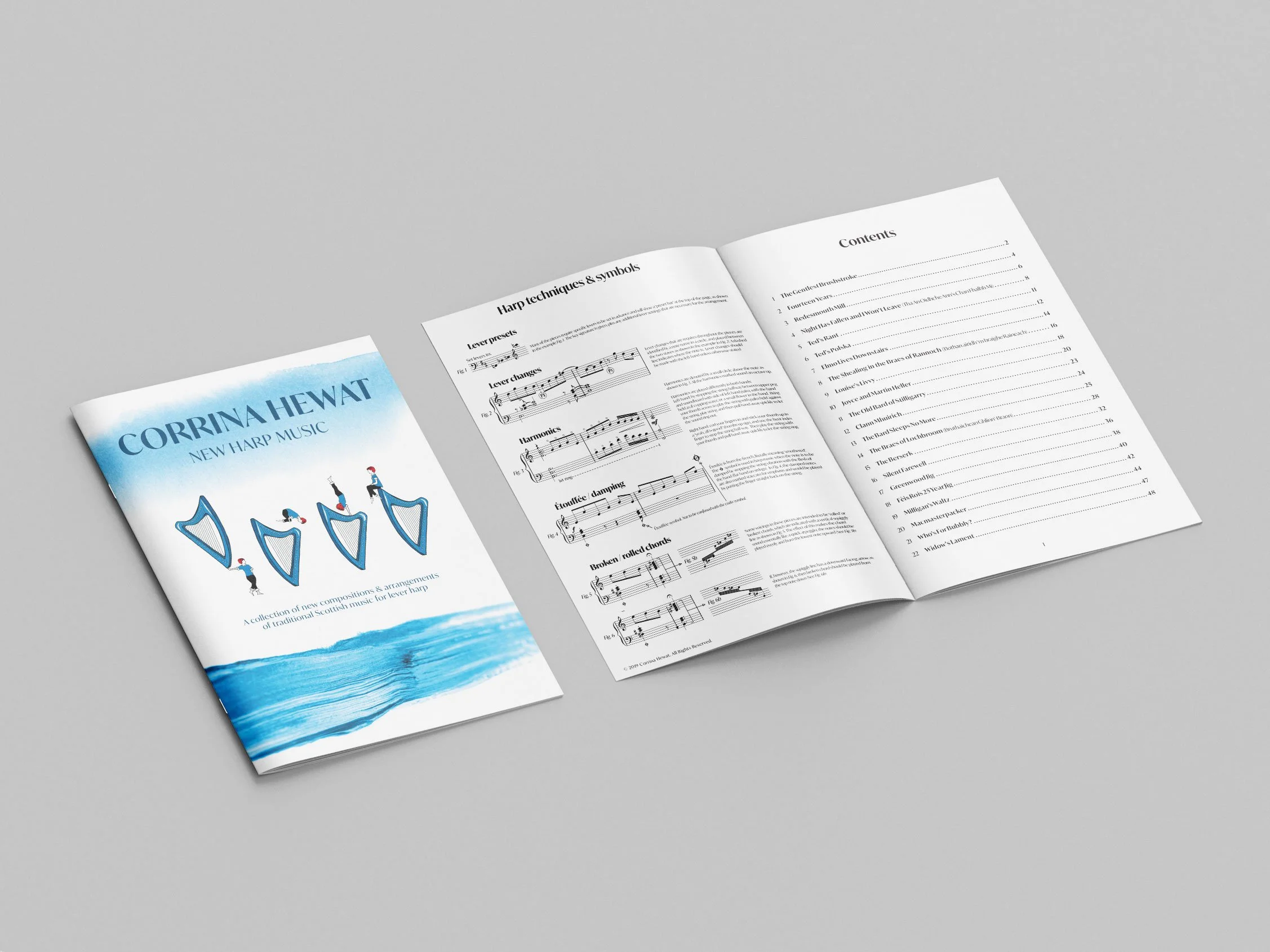 Corrina Hewat - Harp collection music book