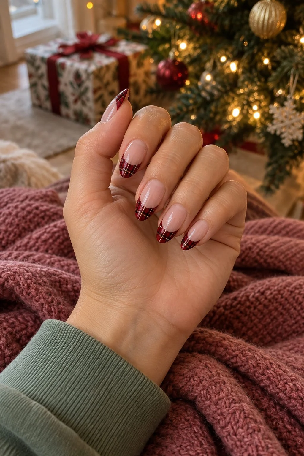 Christmas Plaid Nails and Tiny Lights: 5 Ideas to Save