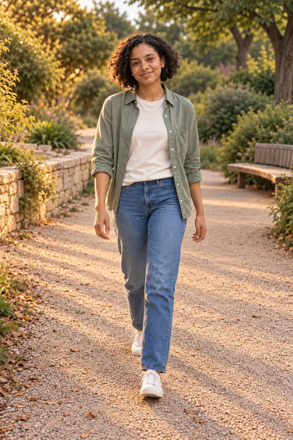 How to Take Photos of a Friend on a Walk