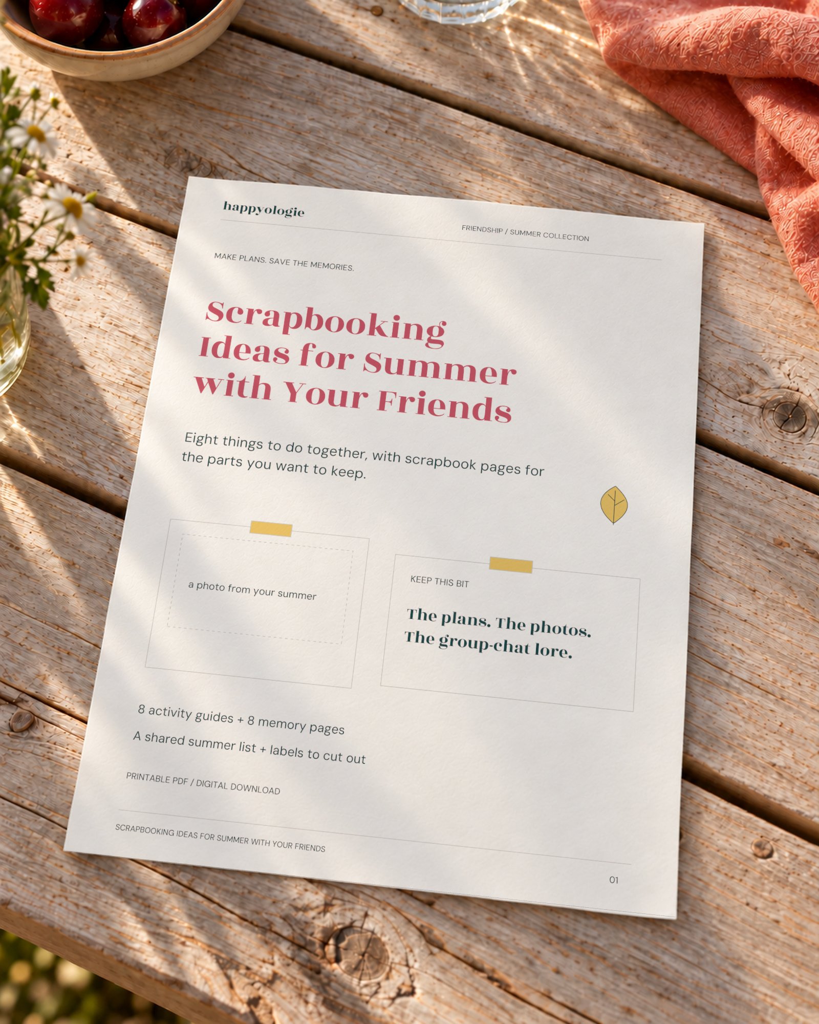 Scrapbooking Ideas for Summer with Your Friends (Download)