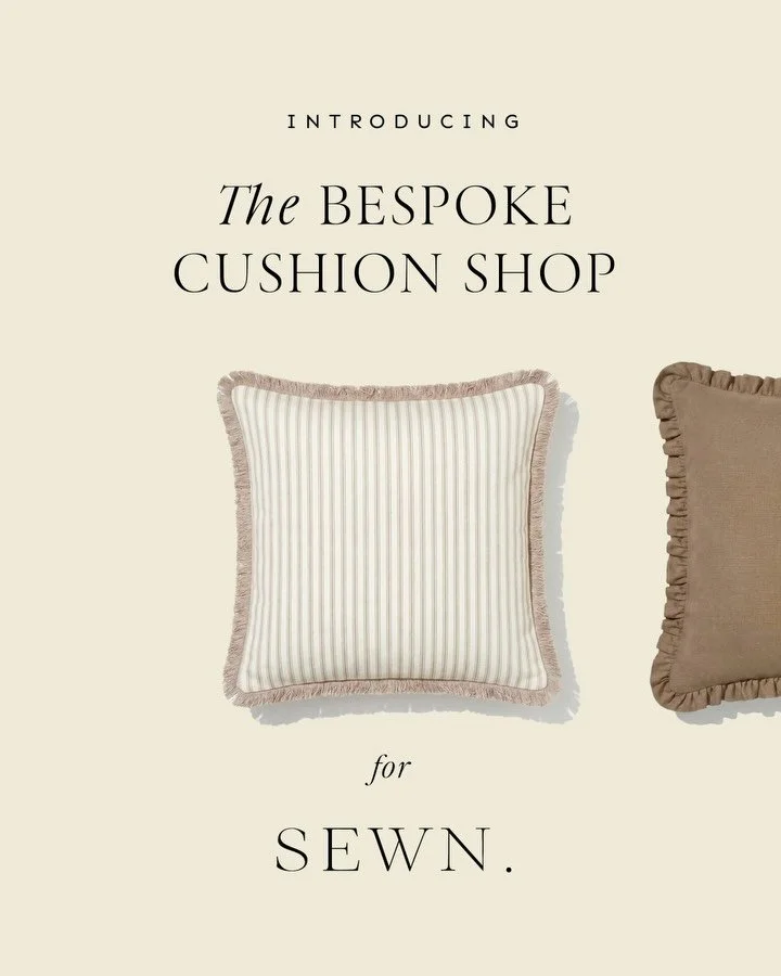 A bespoke cushion shop designed and built for @sewnlondon_ 

When customers can choose from multiple fabrics, trims, sizes, creating a seamless shopping experience becomes far more complex than a standard e-commerce website. 

It was important that c
