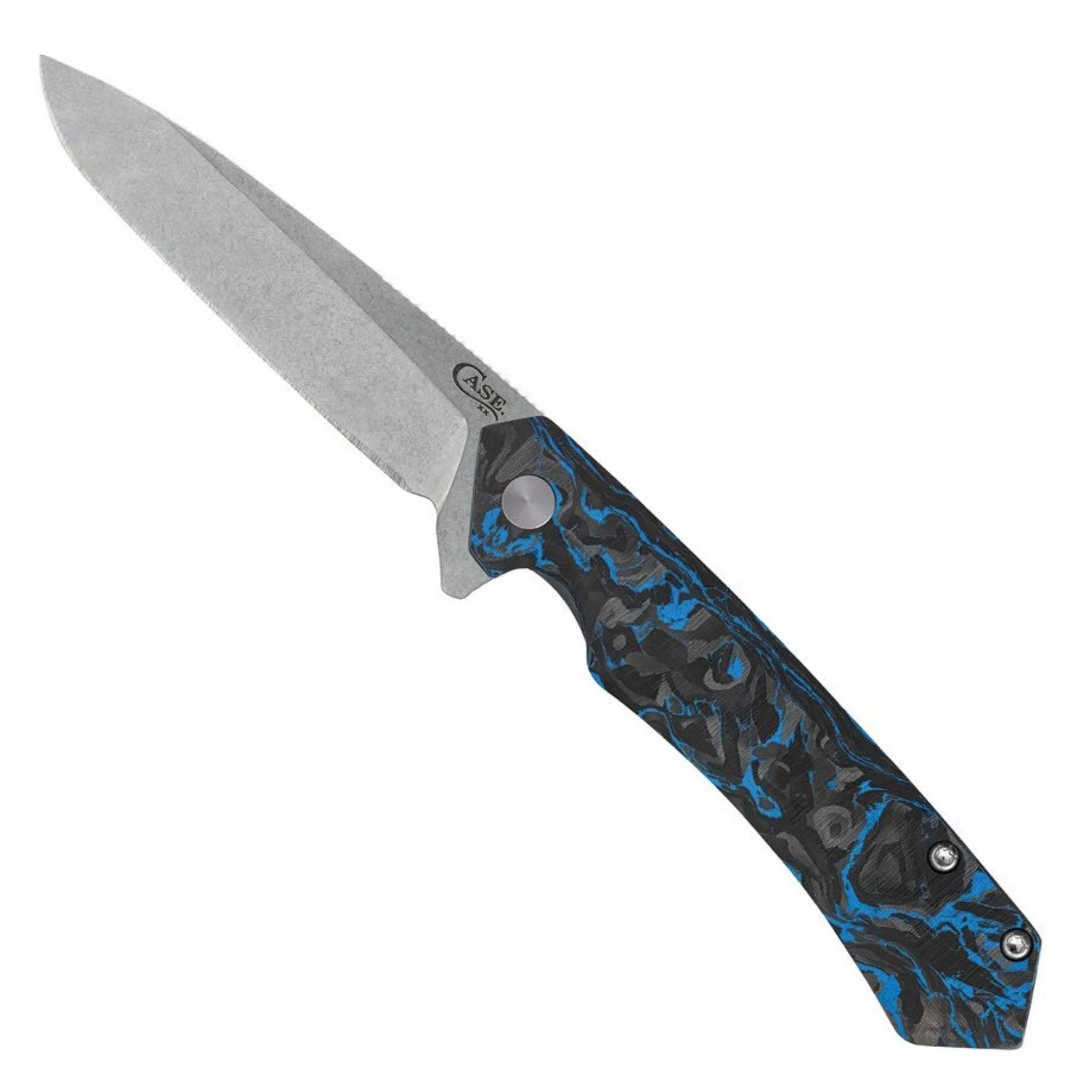 Case Kinzua marbled carbon-fiber folding knife