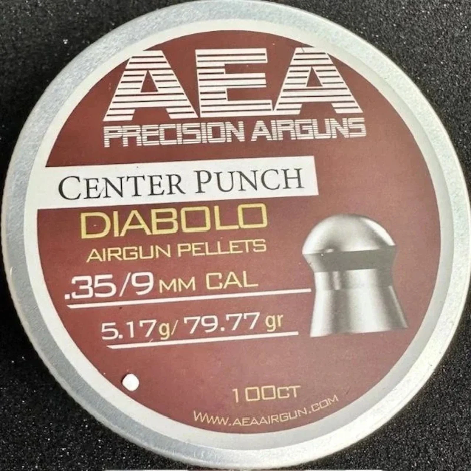 AEA Center Punch Diabolo Pellets- .9mm Cal, 79.77 Gr. 100 Count