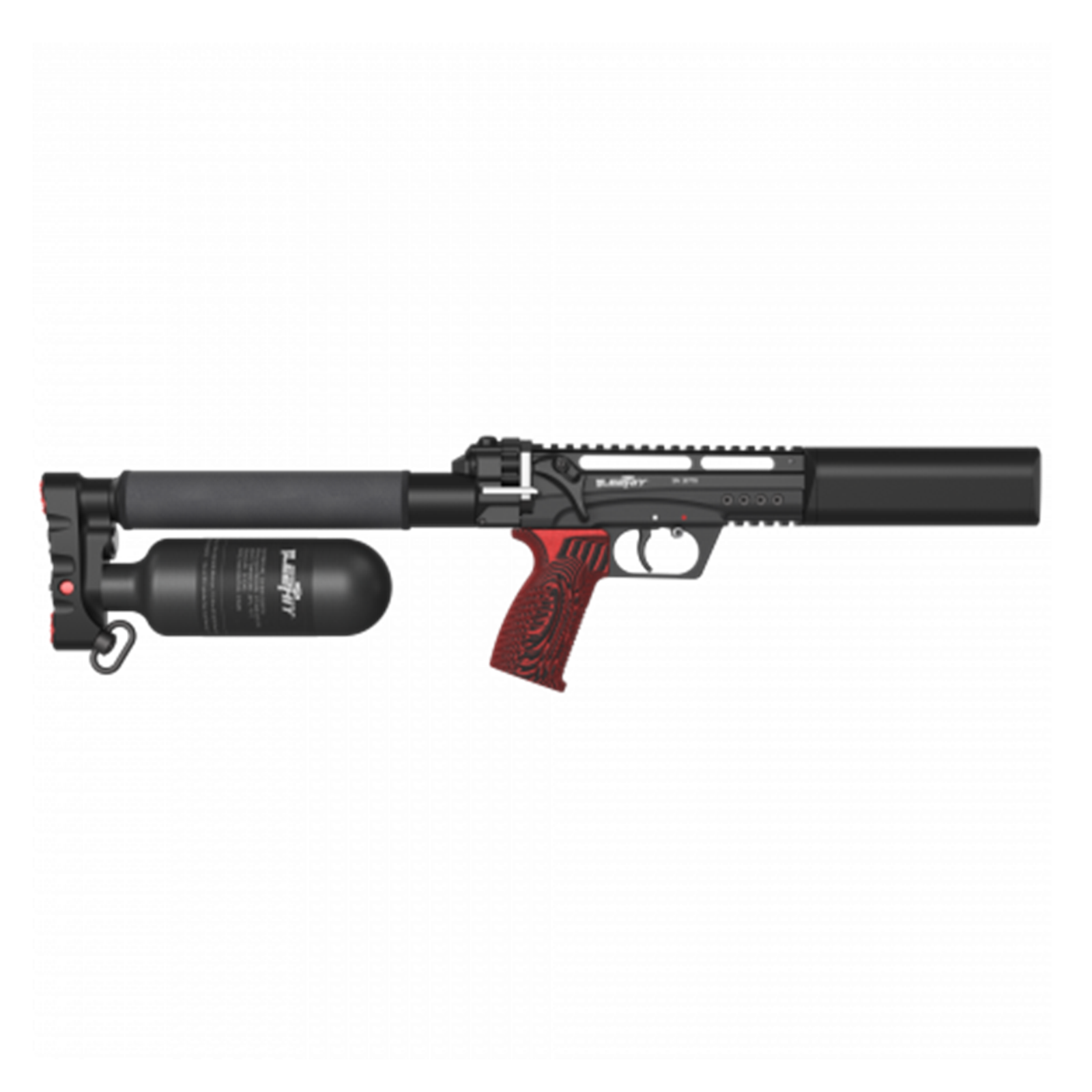 EDgun Leshiy 2 .30 caliber semi-automatic PCP air rifle with folding stock