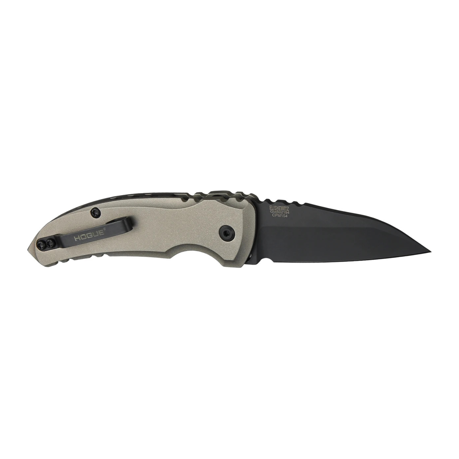 Hogue Knives FDE A01 Microswitch Wharncliffe Black Blade