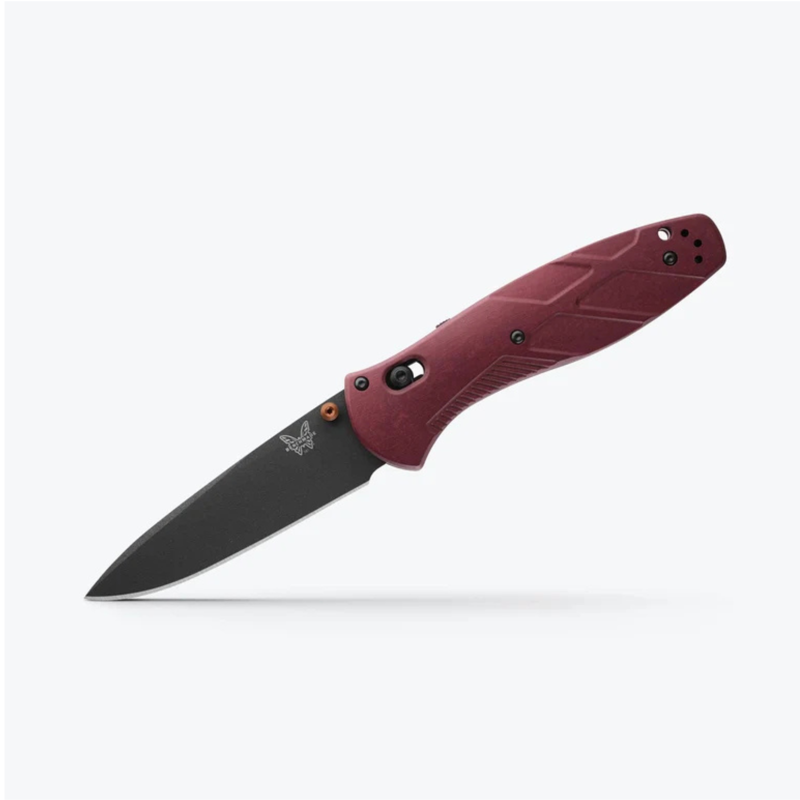 Benchmade Redstone Richlite Barrage, Black Blade Knife