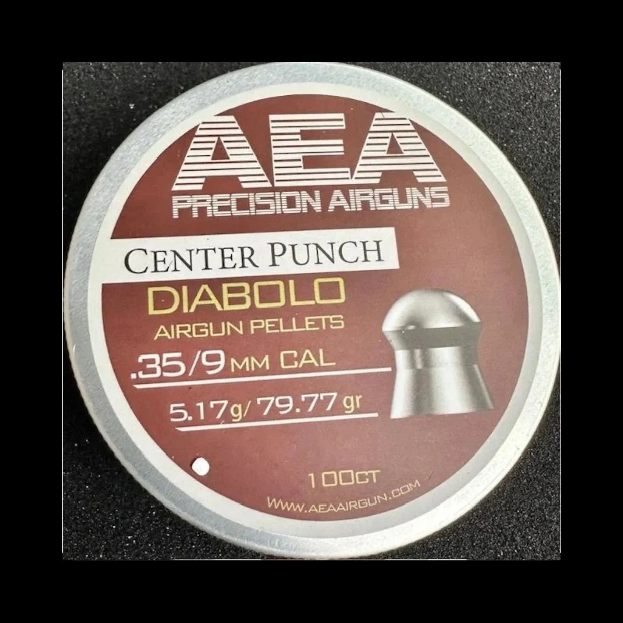 AEA Center Punch Diabolo pellets- .9mm Cal, 79.77 gr. 100 count