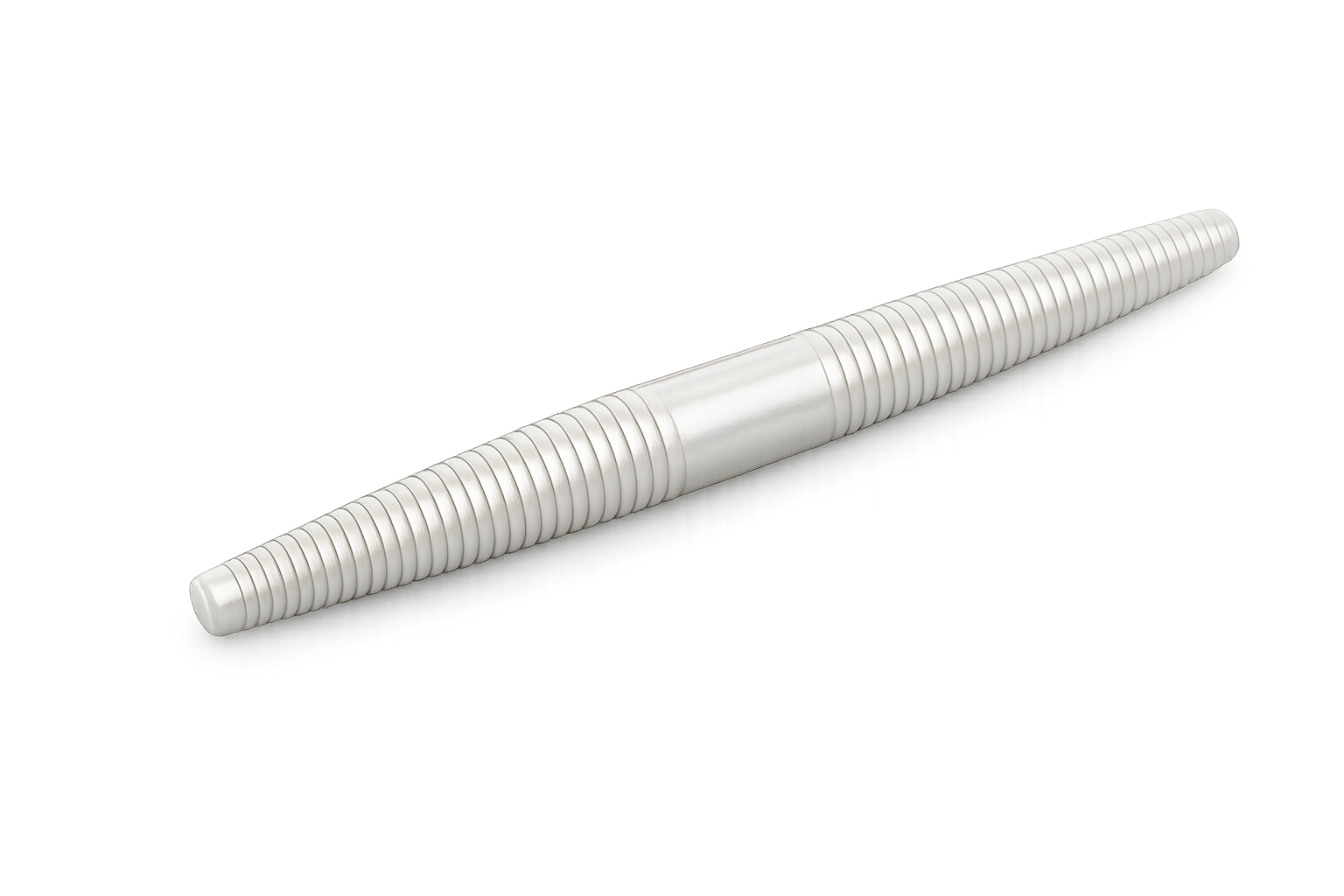 5" White Pearl Stick Worm