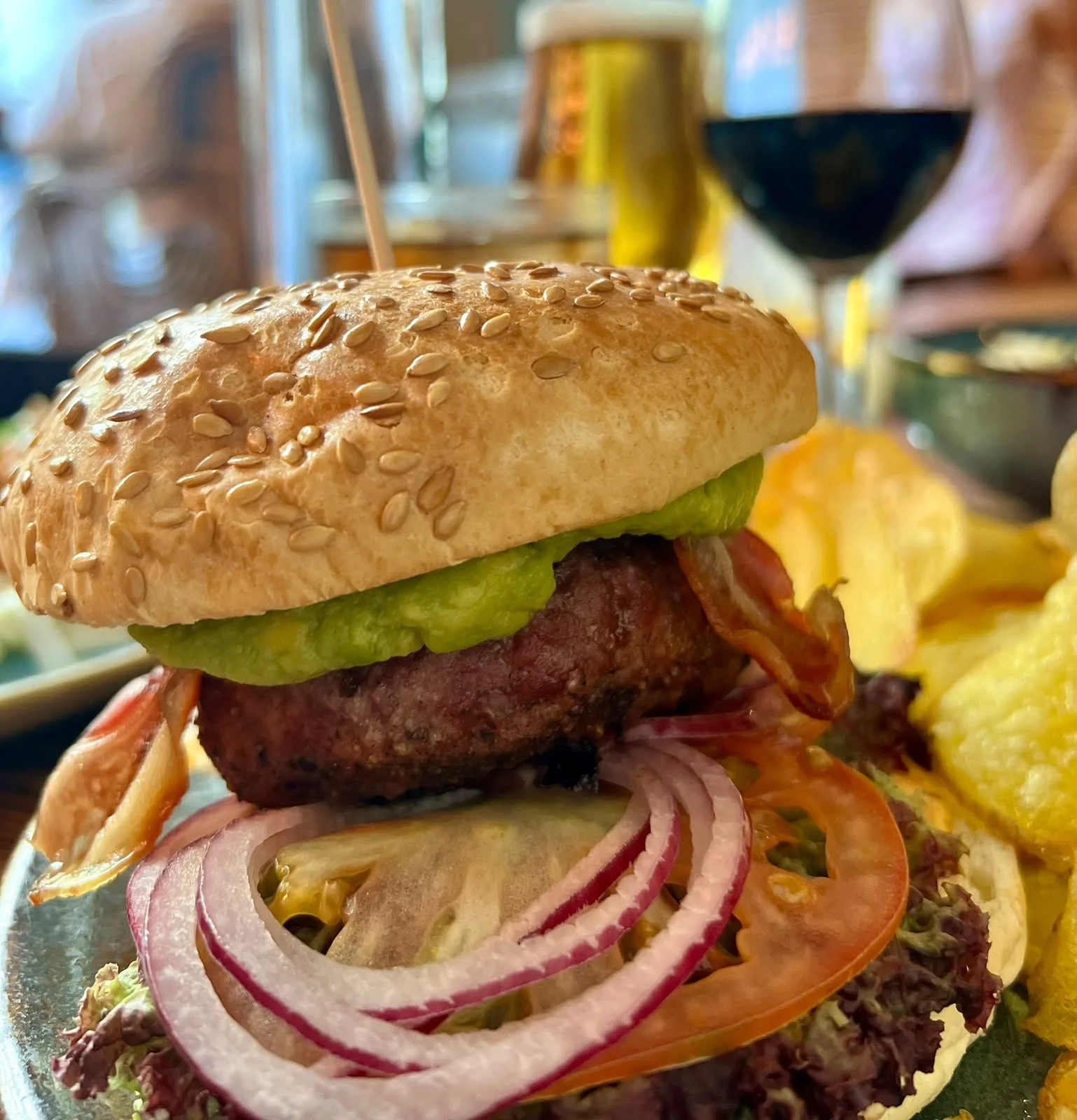 Avo Bacon Burger Brunch Alsur Café Barcelona