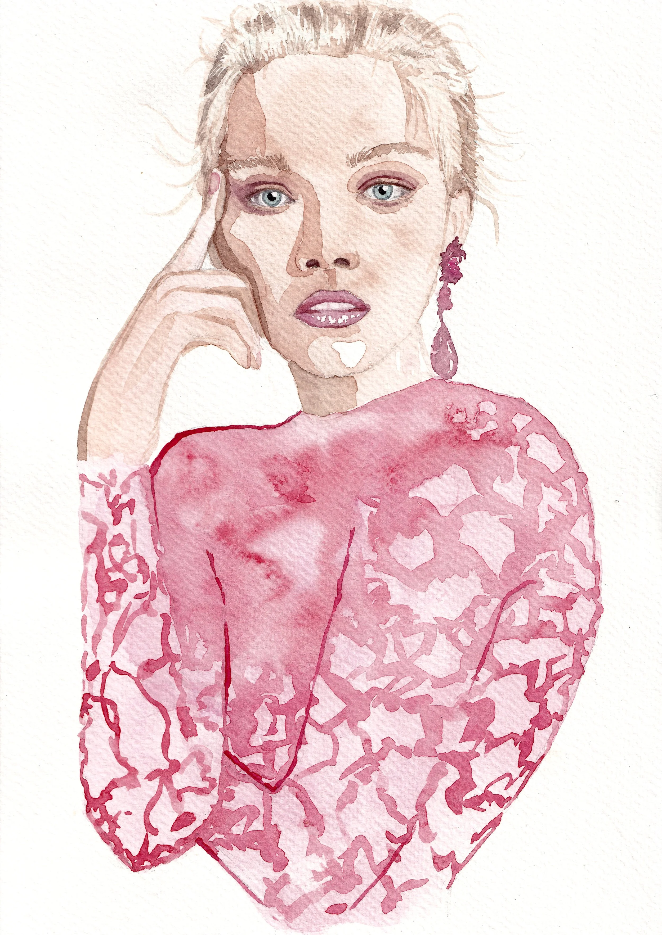 Giambattista Valli Paris - Watercolor on A4