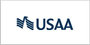 USAA logo on a white background