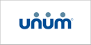 UNUM logo with blue text on a white background.