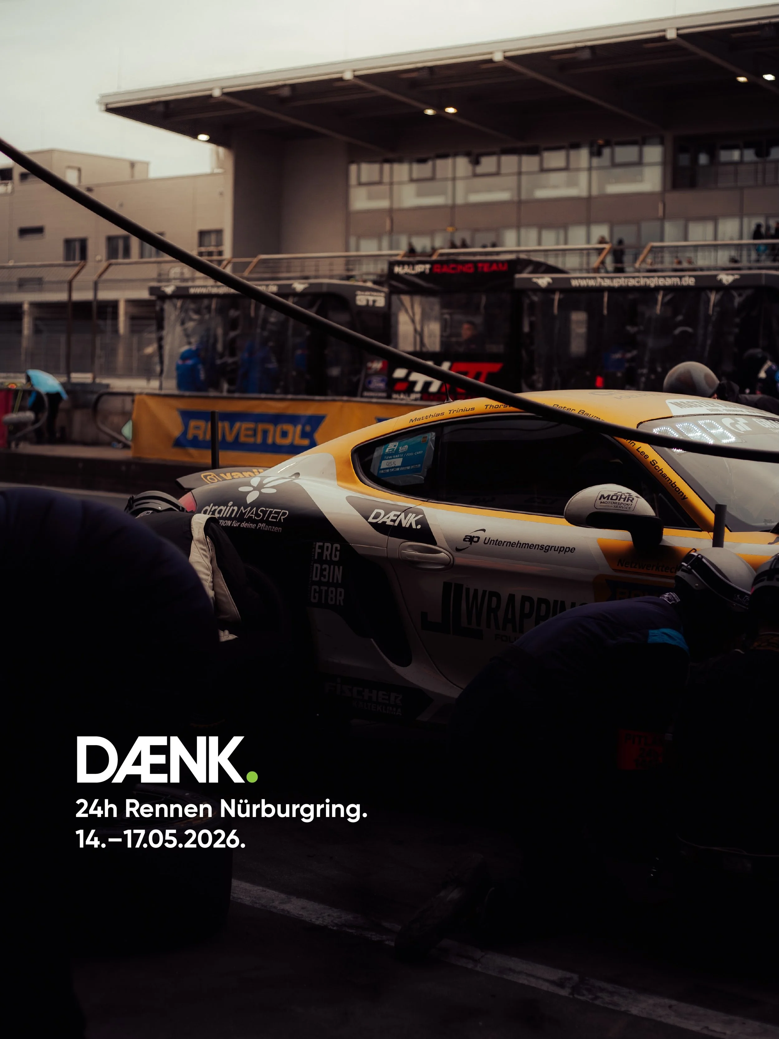 .
Series closed.

Das N&uuml;rburgring 24h Rennen 
war mehr als Motorsport &ndash; 
es war Culture auf Asphalt. 

Wir waren da. 
Wir haben dokumentiert. 
Wir haben repr&auml;sentiert.

Driven by culture.

D&AElig;NK.