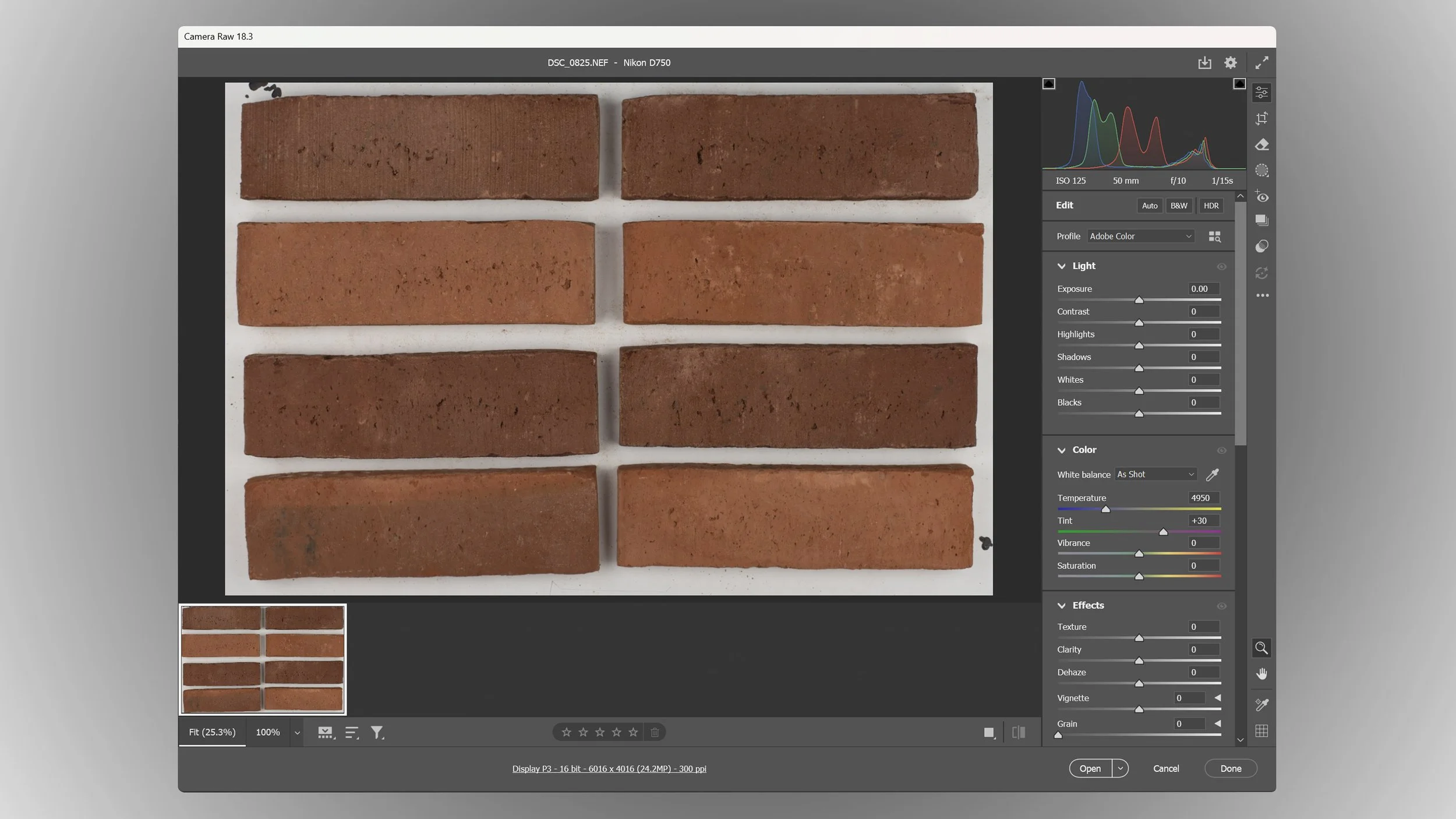 Six bricks arranged in two columns and three rows on a white background in photo editing software.