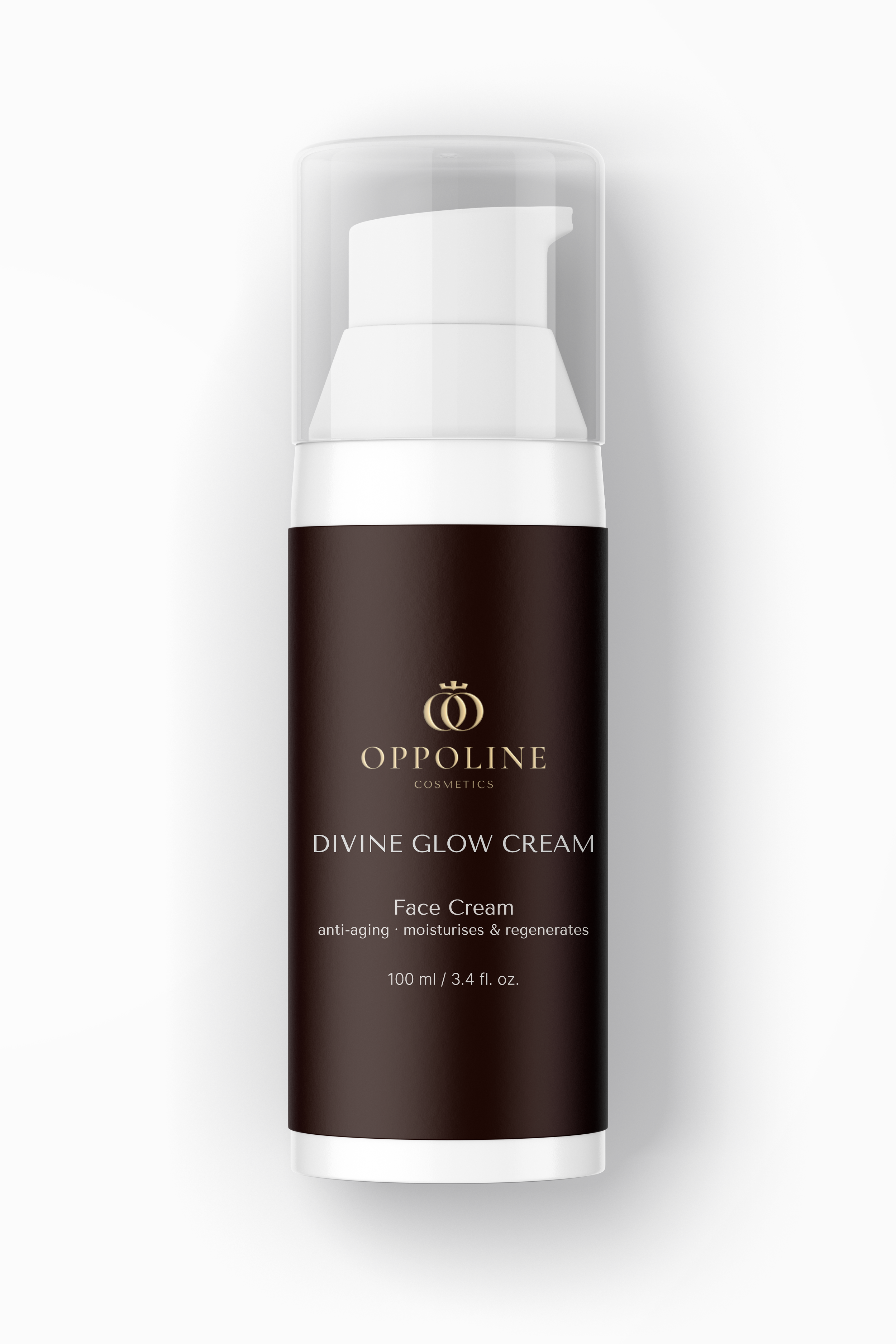 OPPOLINE Divine Glow Cream 100ml — anti-ageing face moisturiser with hyaluronic acid