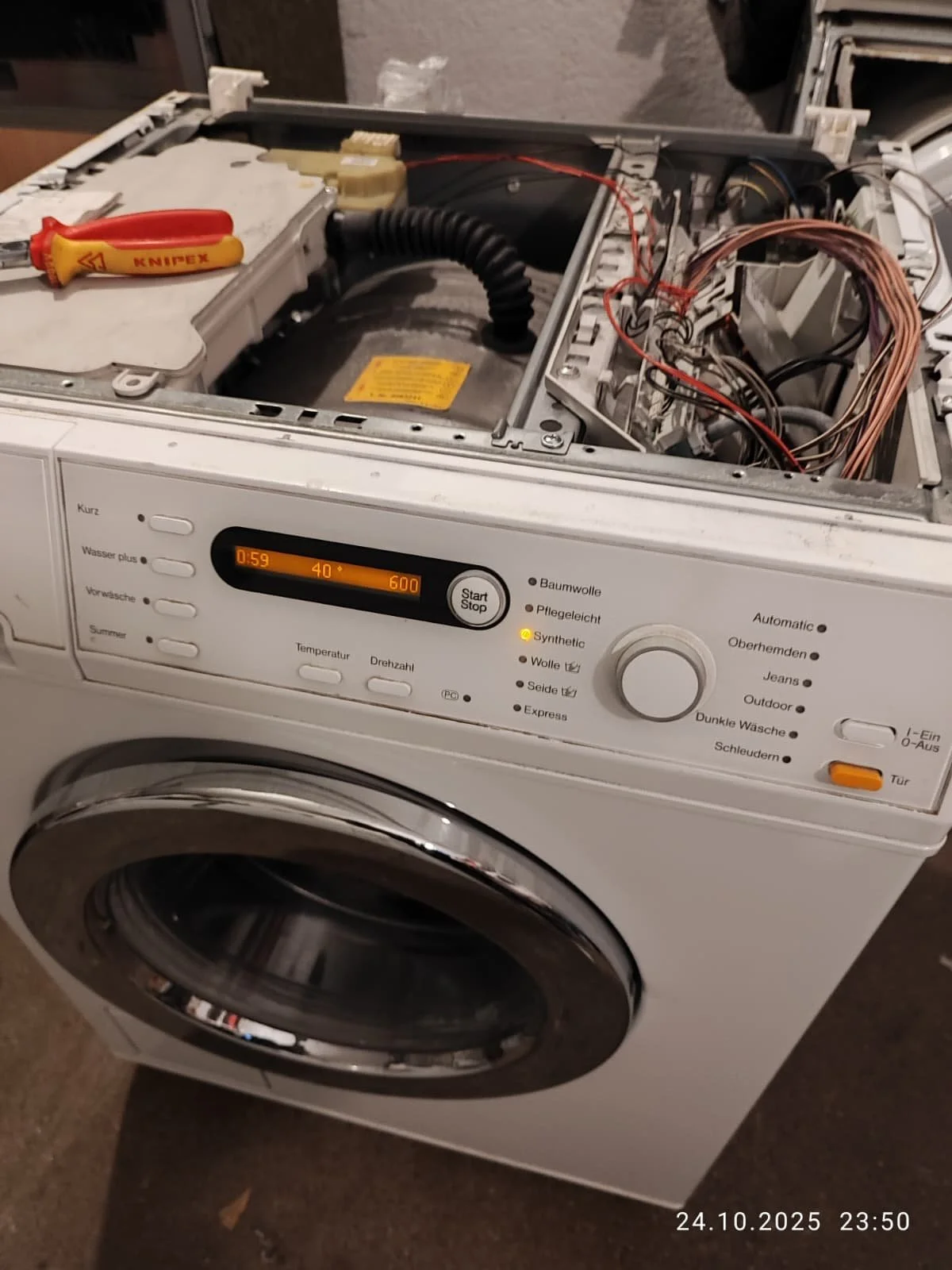 Reparatur von Waschmaschinen