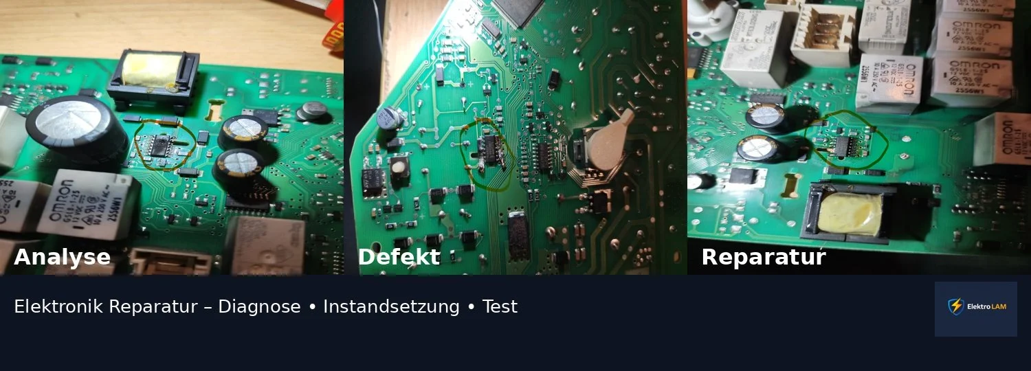 Waschmaschine Reparatur München Elektronik defekt Analyse Reparatur Elektro LAM