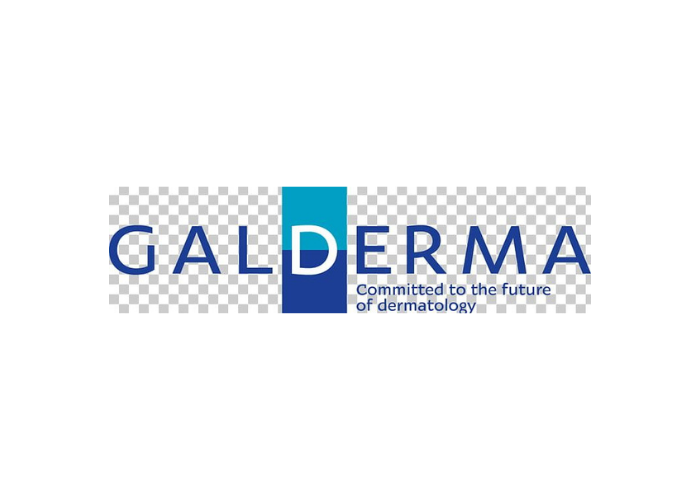 Galderma logo with the tagline 'Committed to the future of dermatology'.
