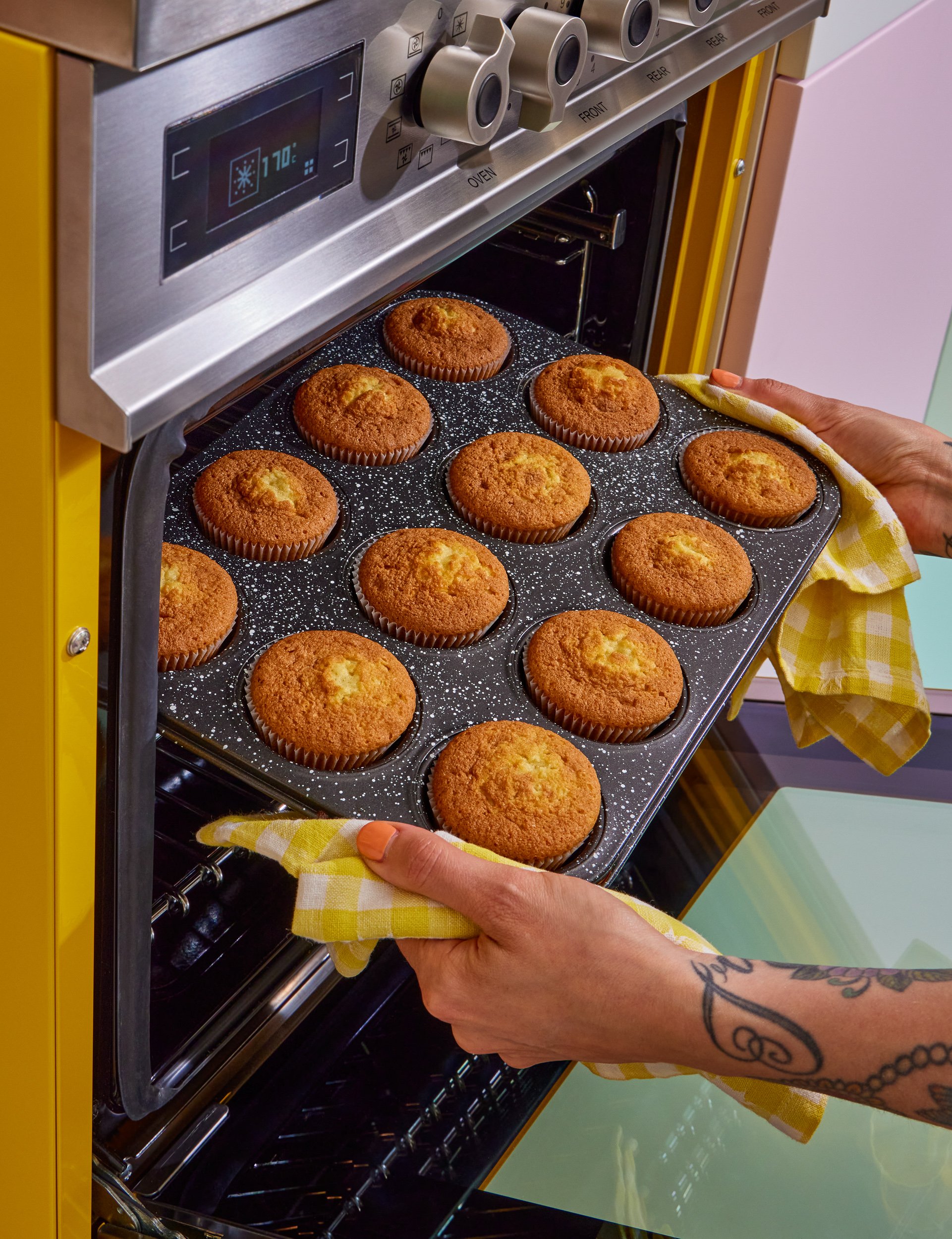 Cake baking photography for cookbook publishing