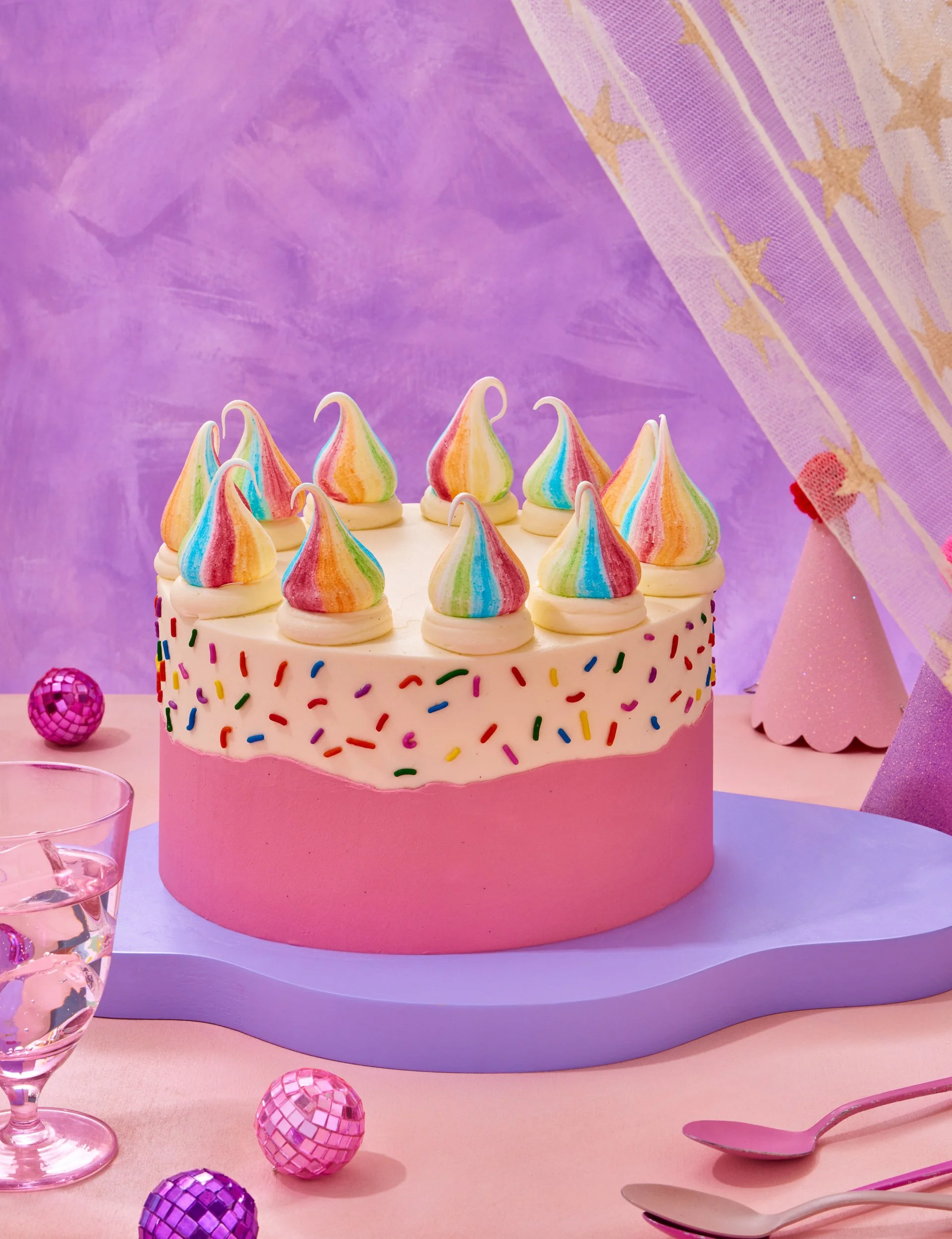 Cake photography for cookbook publishing