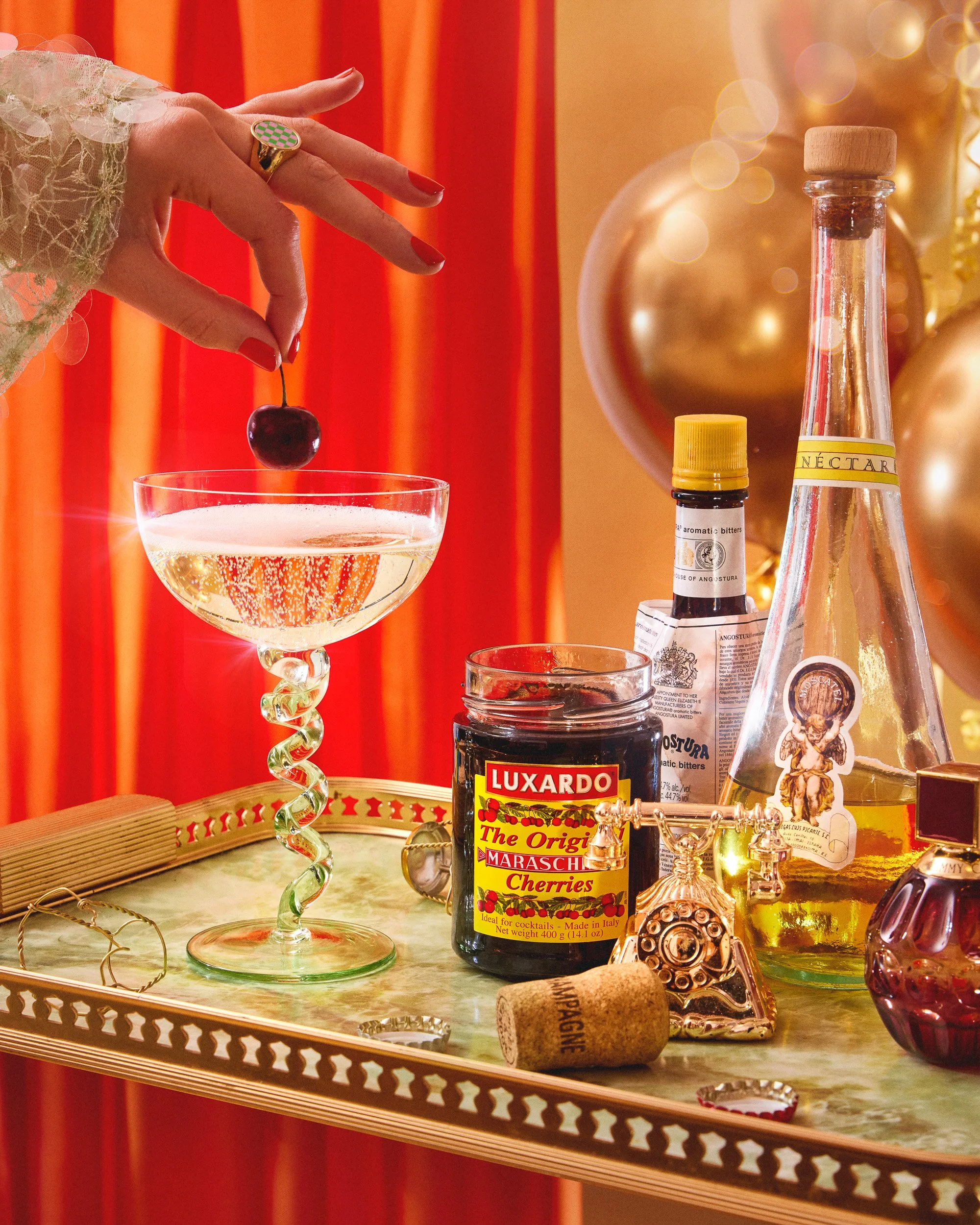 stylised lifestyle cocktail photography for social use