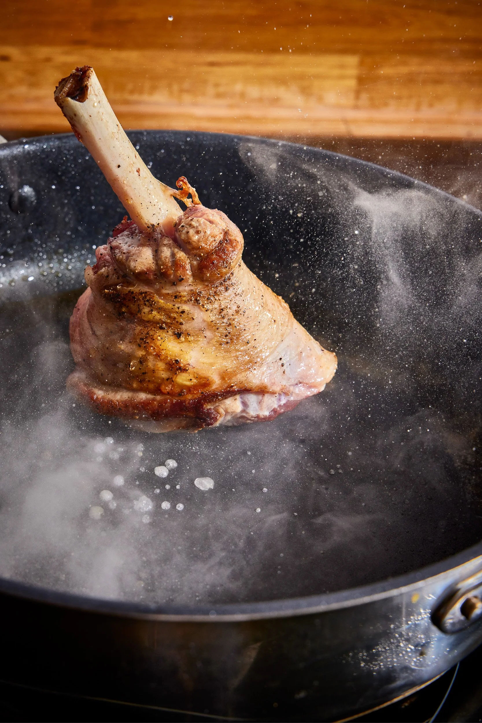 cooking process food photography for editorial use