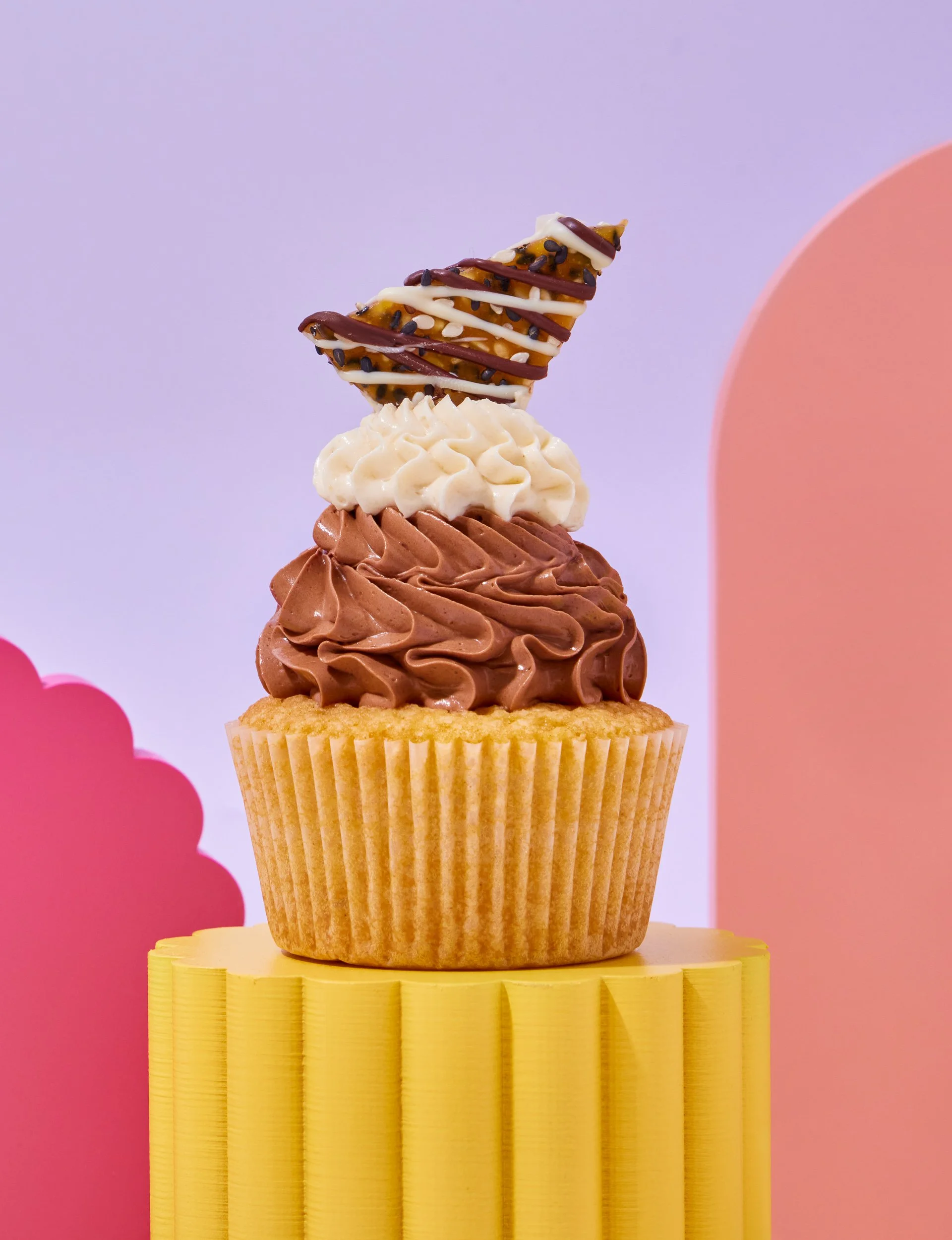 Chocolate muffin cupcake photography for cookbook publishing