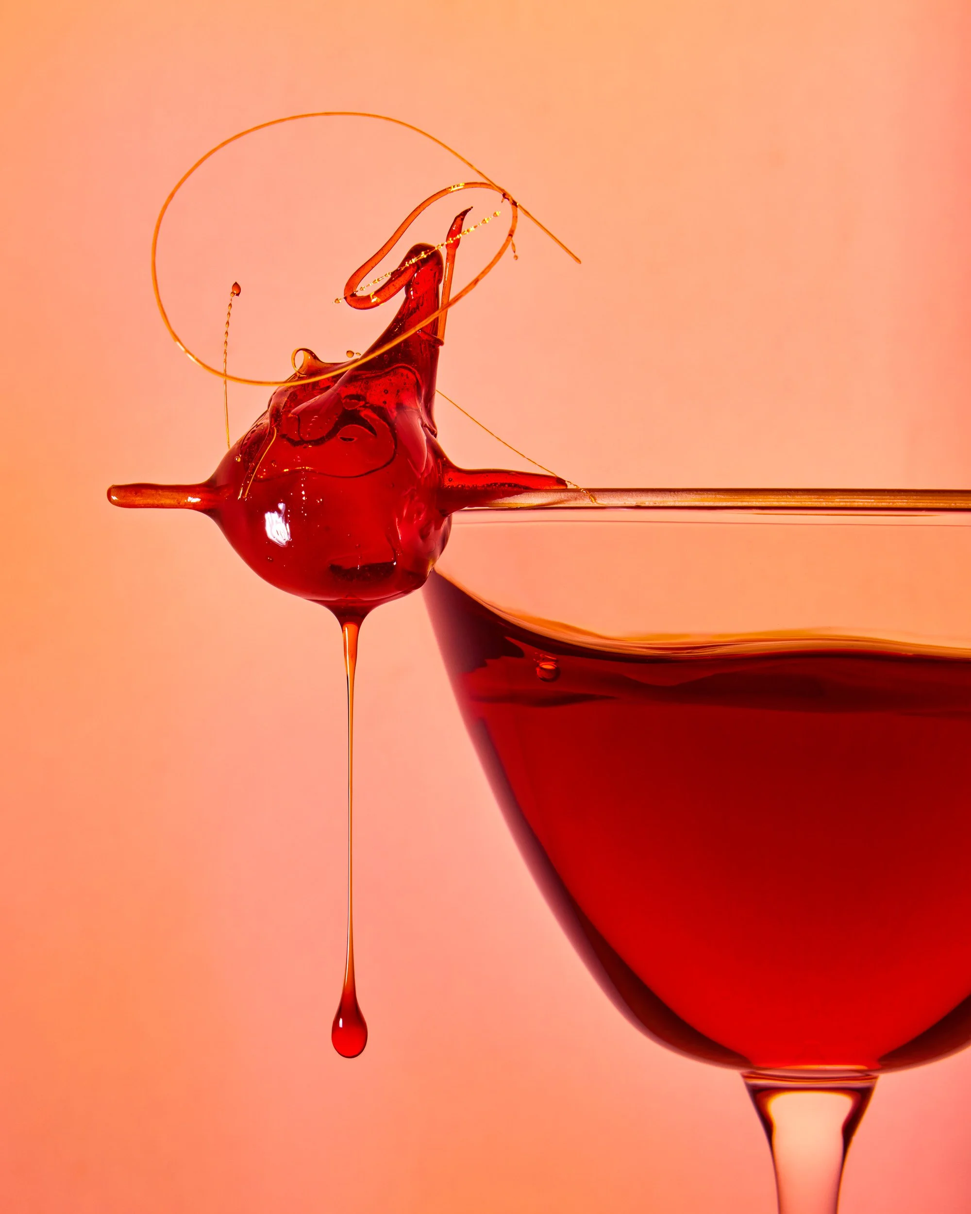 liquid drip drinks photography for advertising