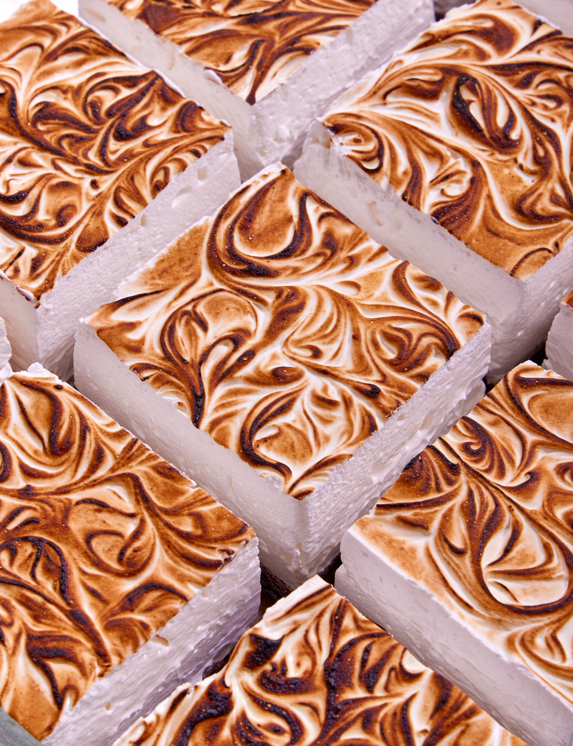 Marshmallow brownie photography for cookbook publishing