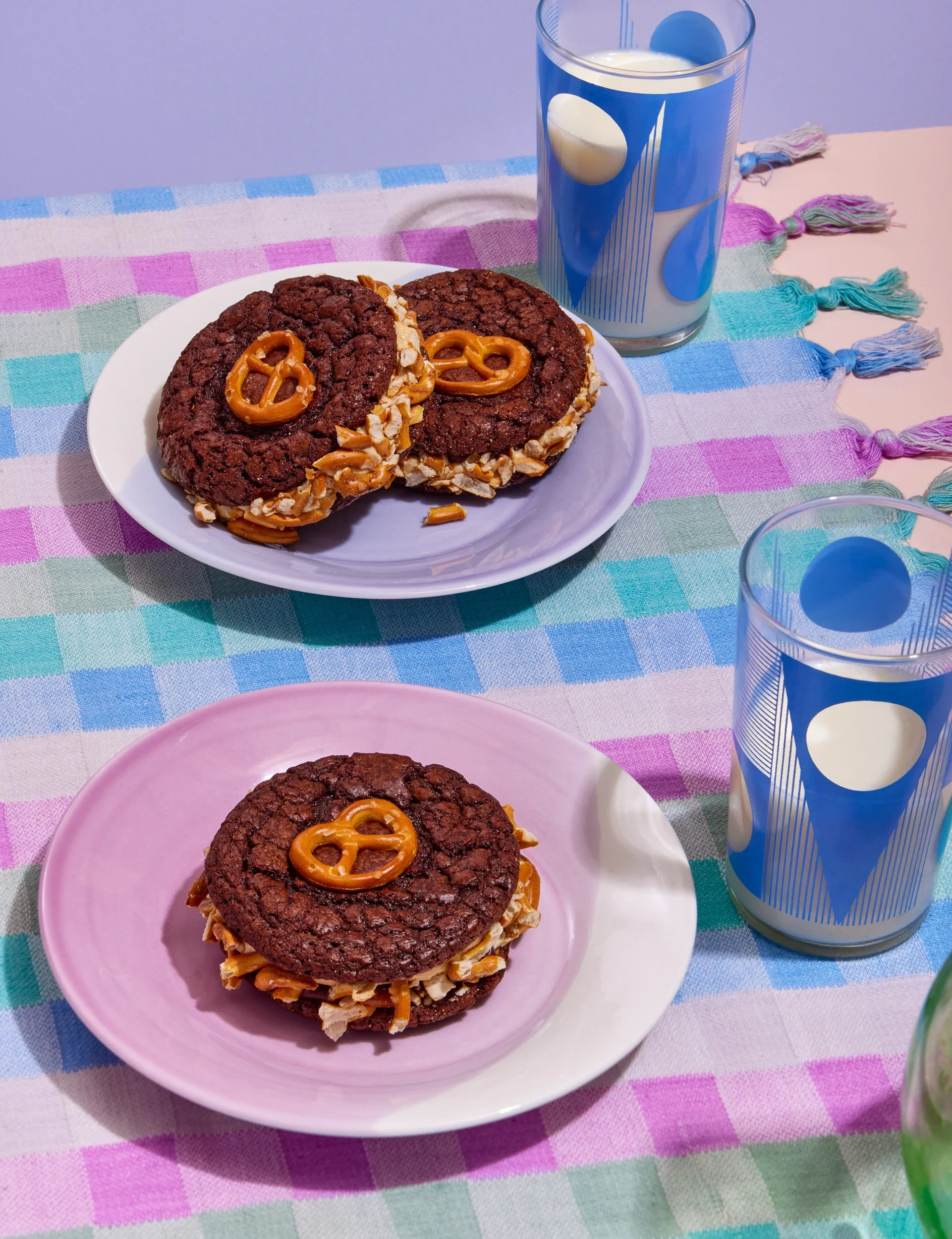 Pretzel cookie photography for cookbook publishing