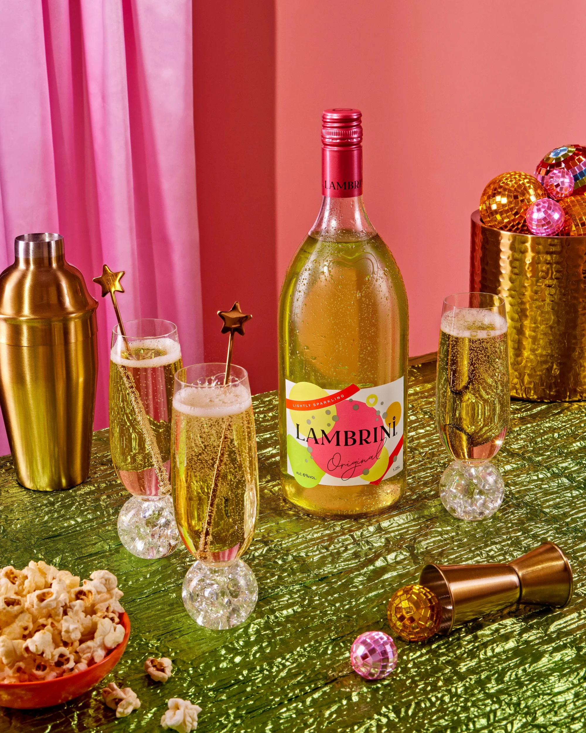 stylised product wine photography for social campaign use