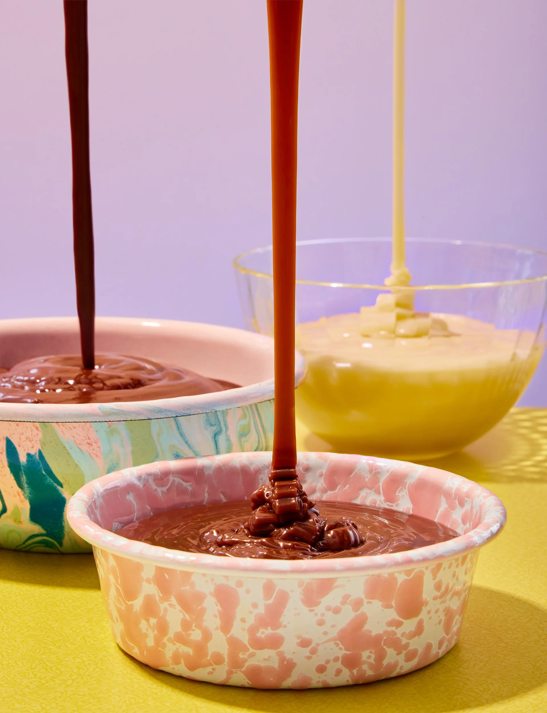 Dessert sauce photography for cookbook publishing