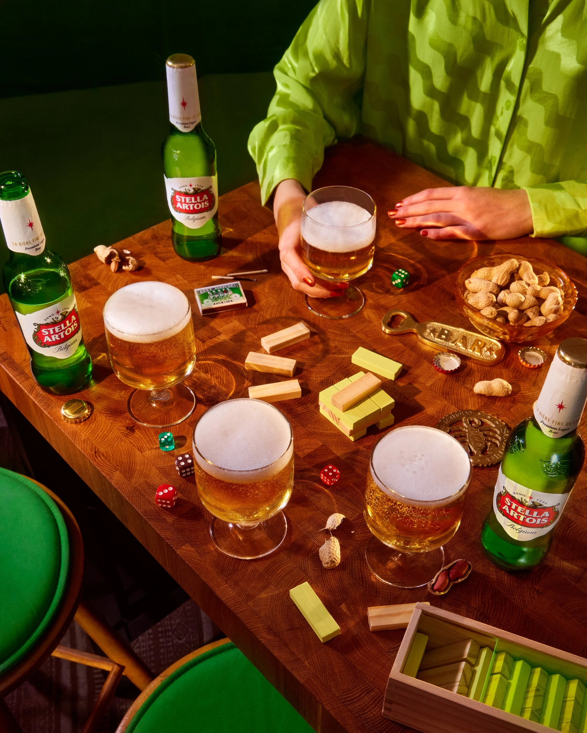 stylised lifestyle beer photography for social and campaign use