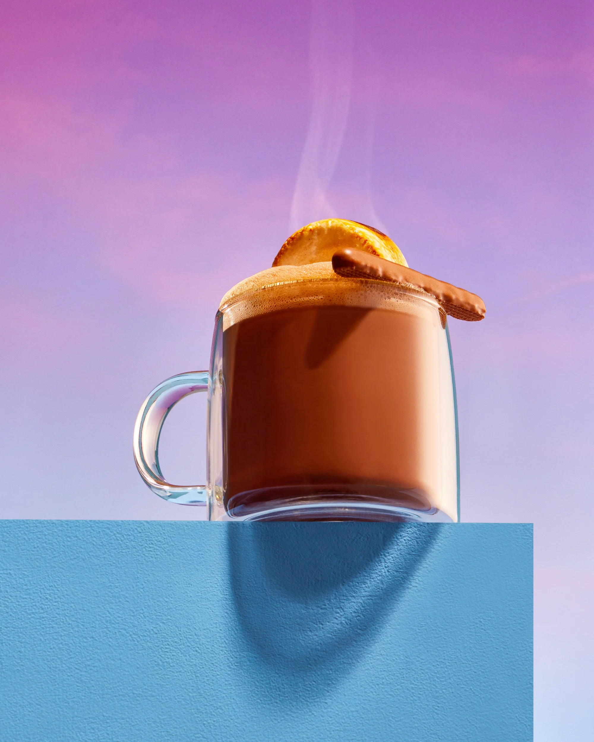 graphic hot chocolate photography for advertising and campaign use