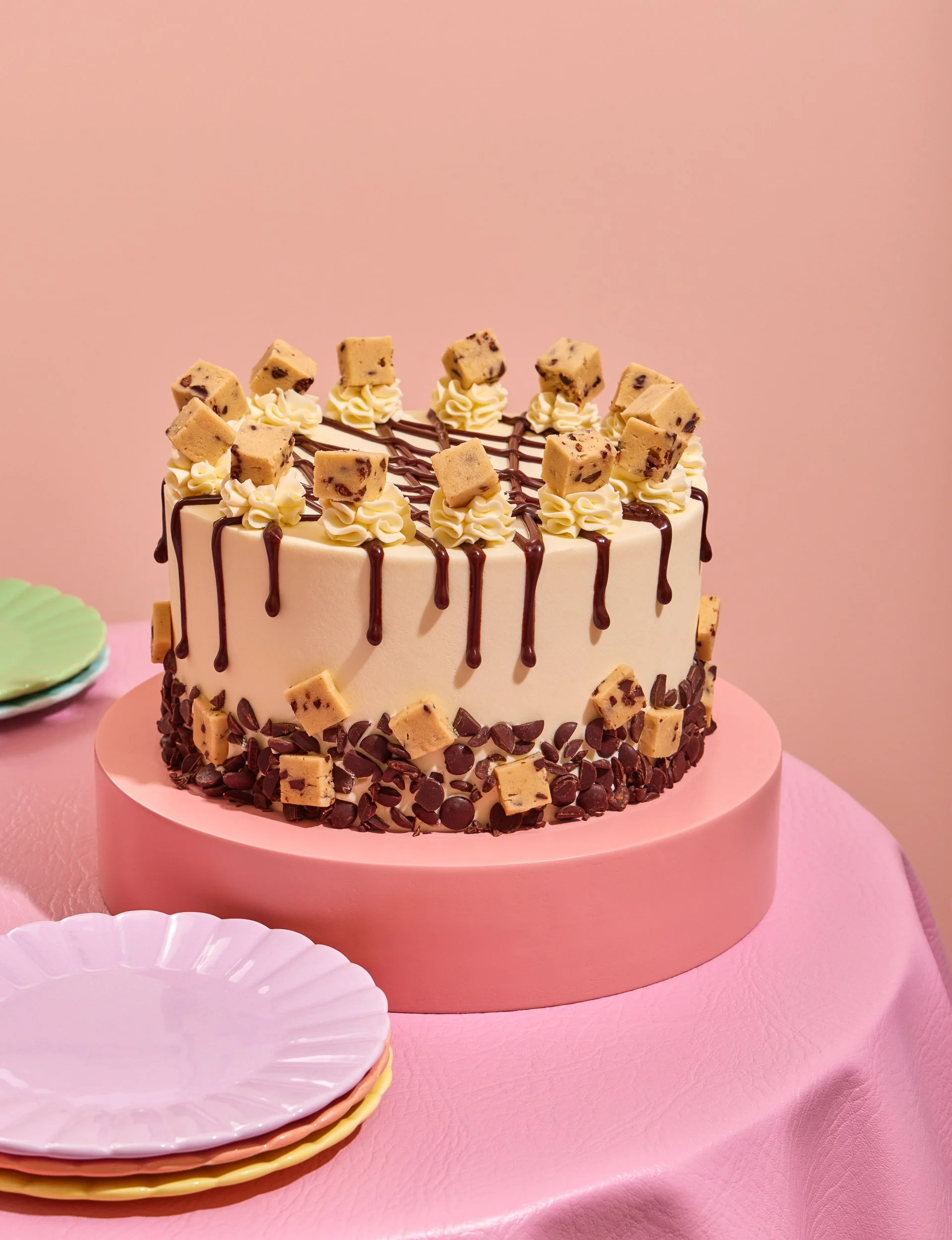 Cake photography for cookbook publishing