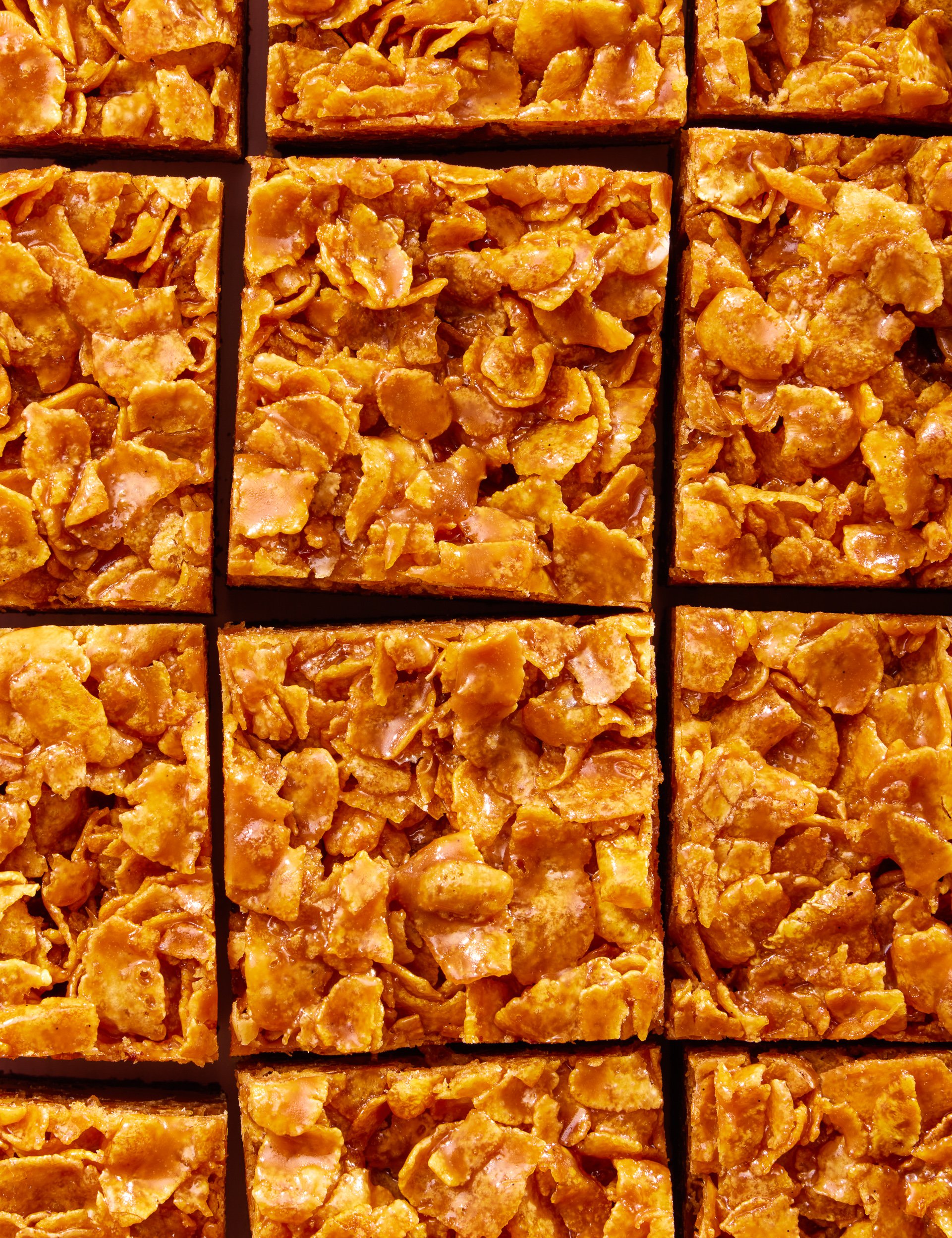 Cereal corn flake brownie photography for cookbook publishing