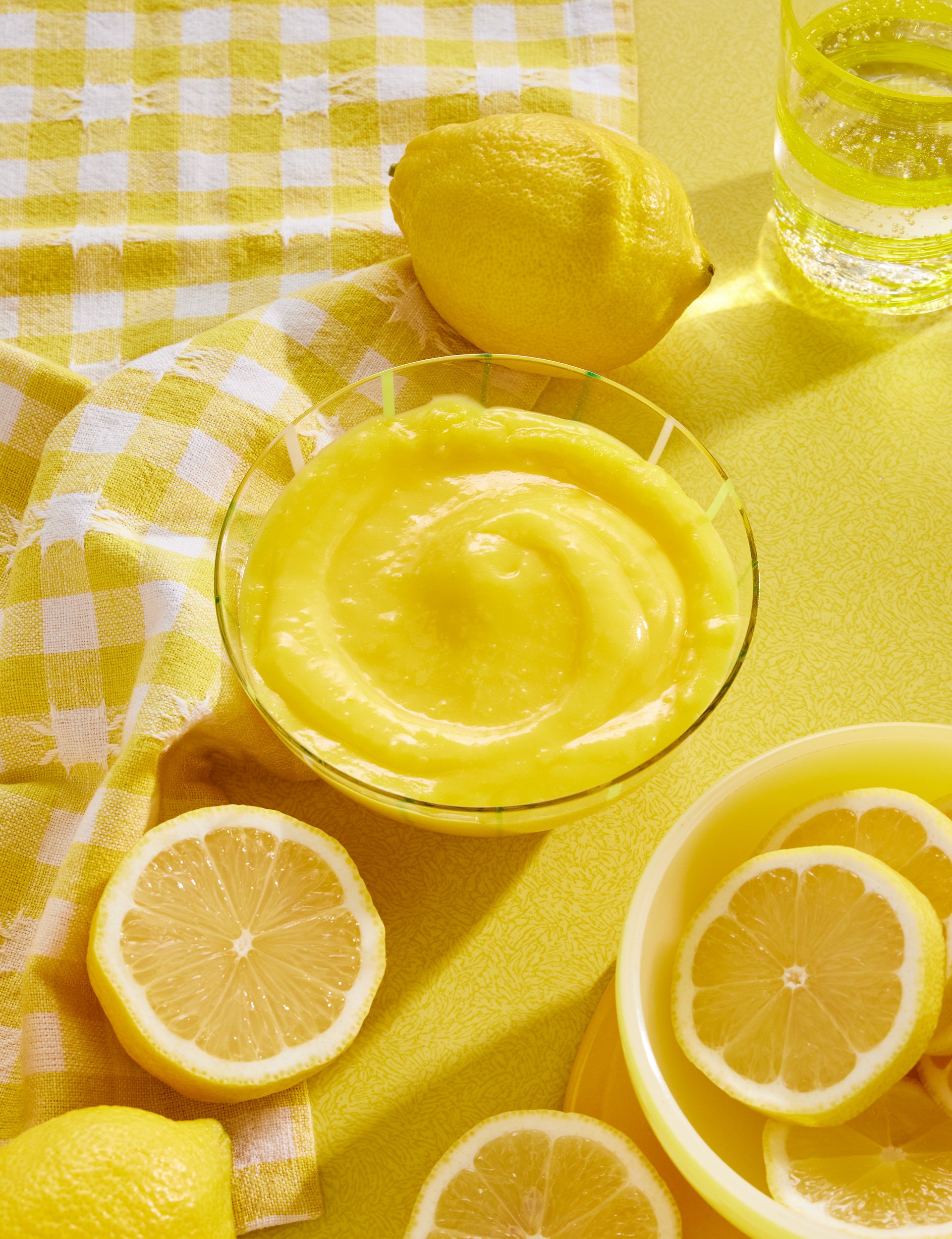 Lemon curd photography for cookbook publishing
