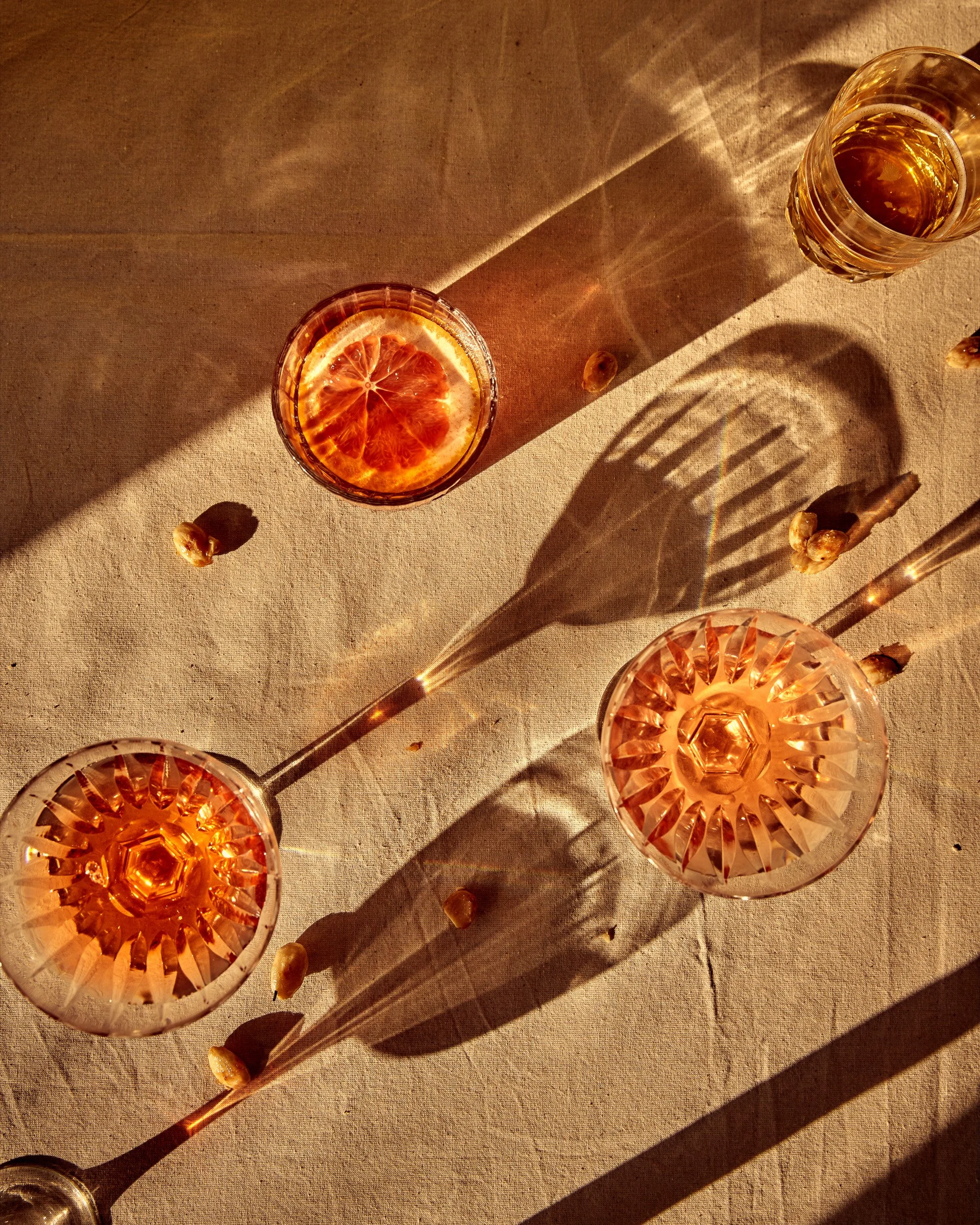 graphic cocktail photography for social use