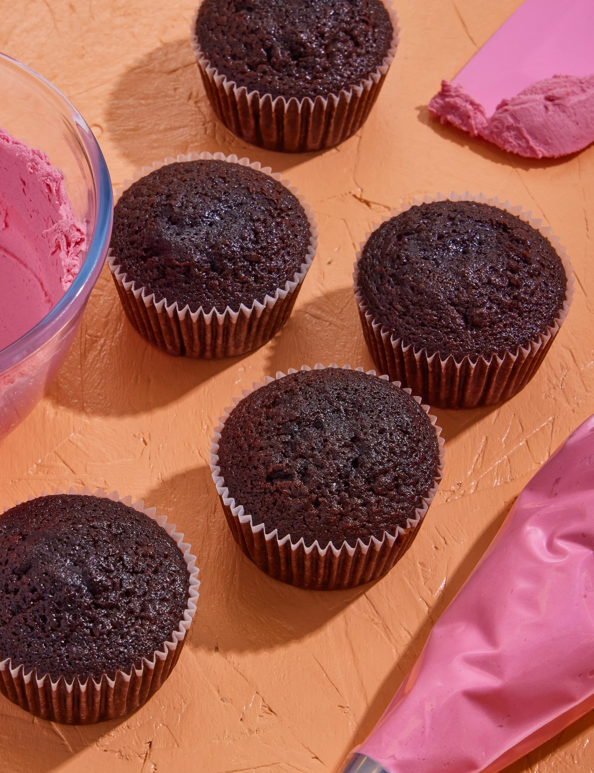 Chocolate photography for cookbook publishing