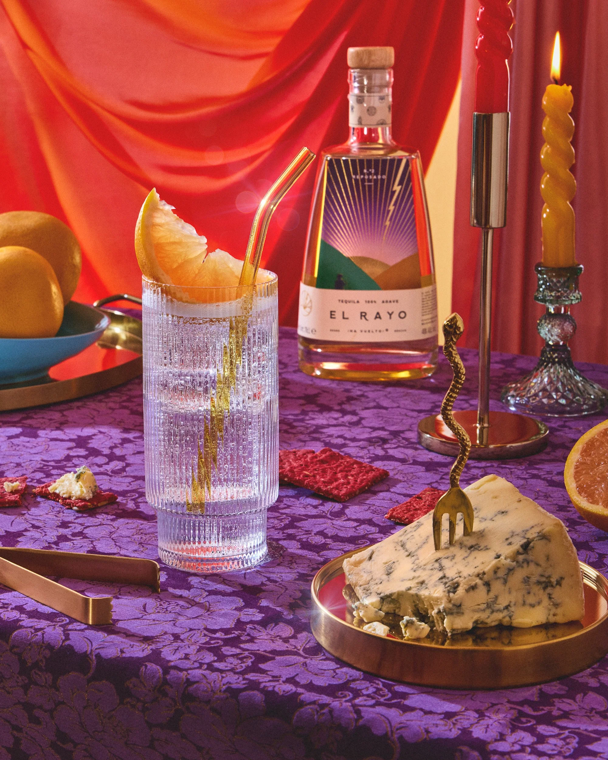 stylised graphic cocktail photography for social and brand use