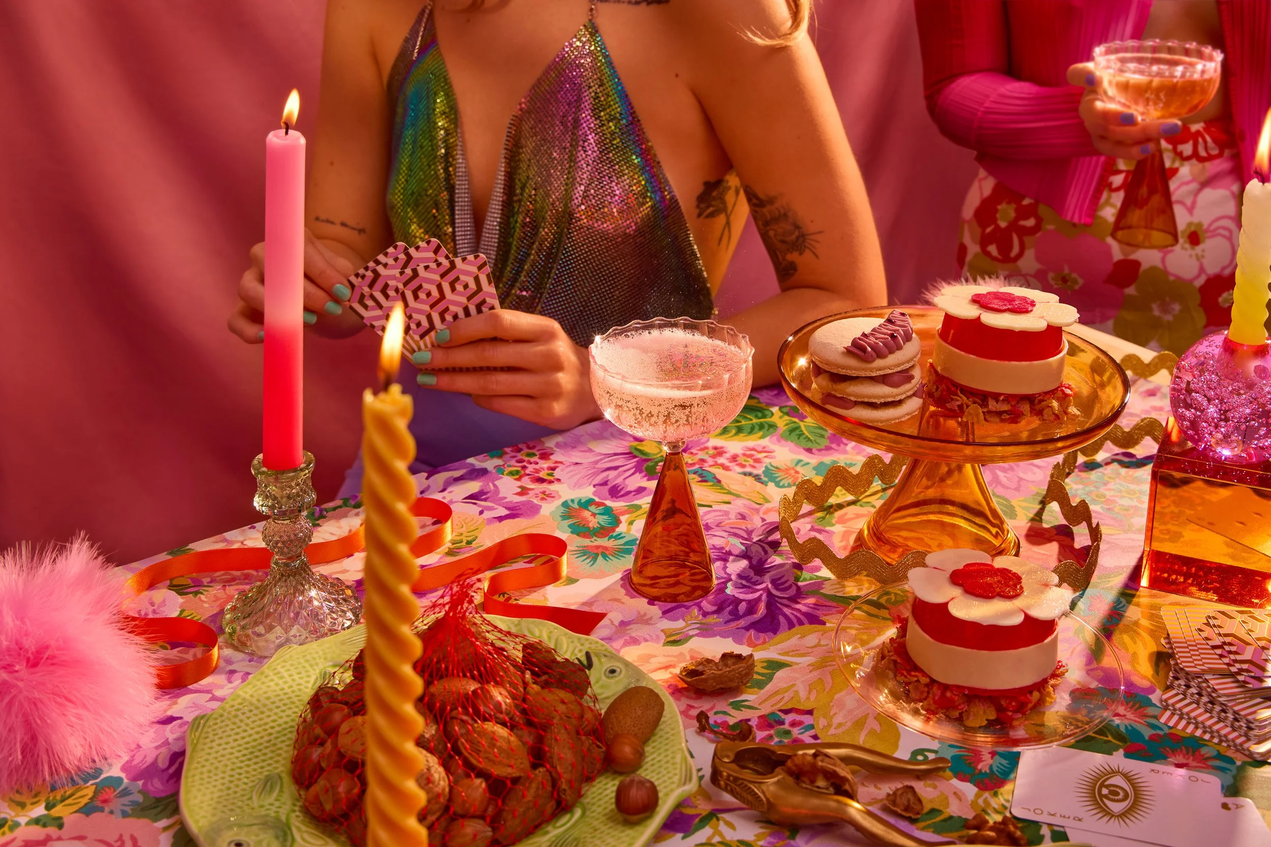 stylised lifestyle champagne photography for advertising and campaign use