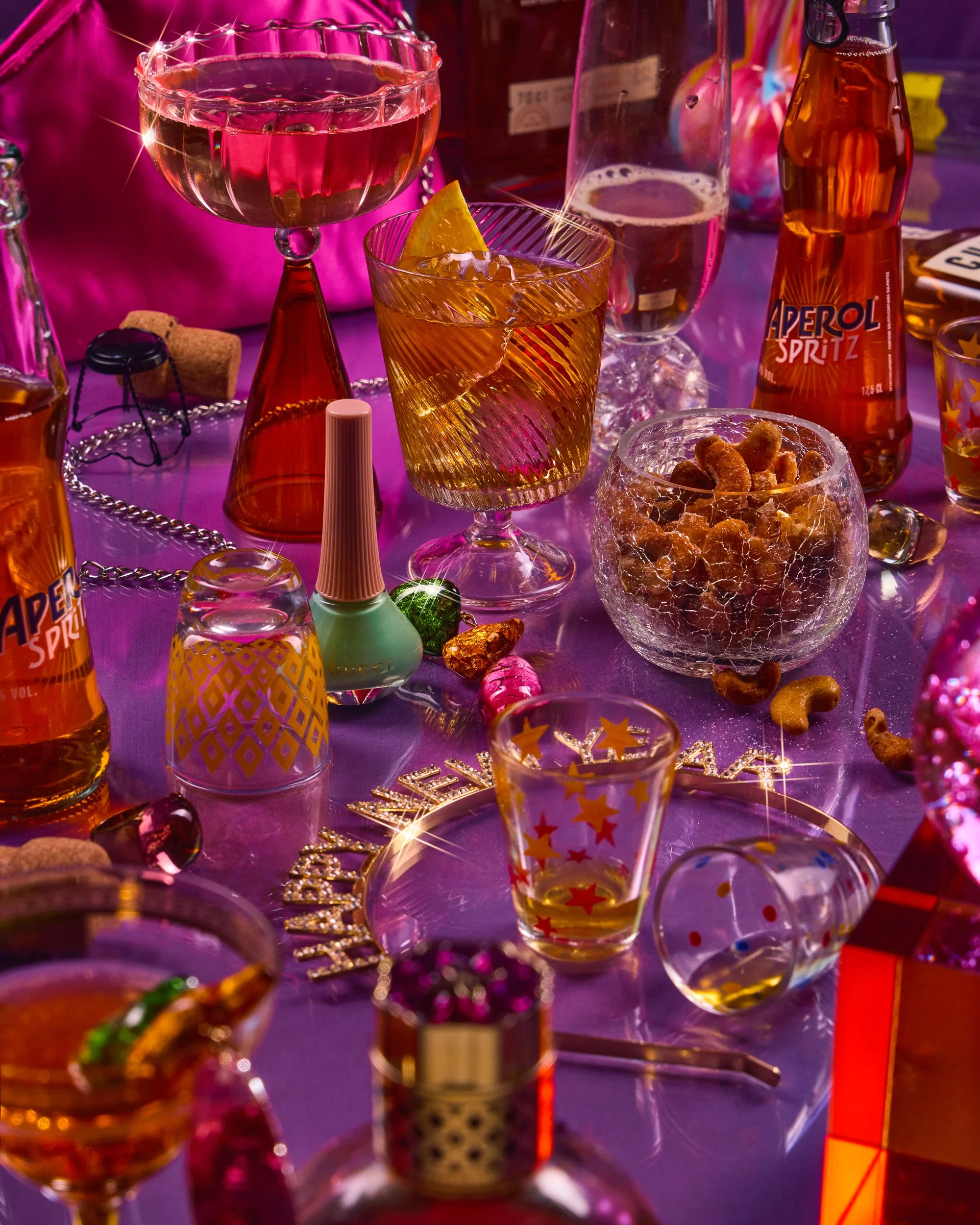 stylised drinks photography for advertising and campaign use